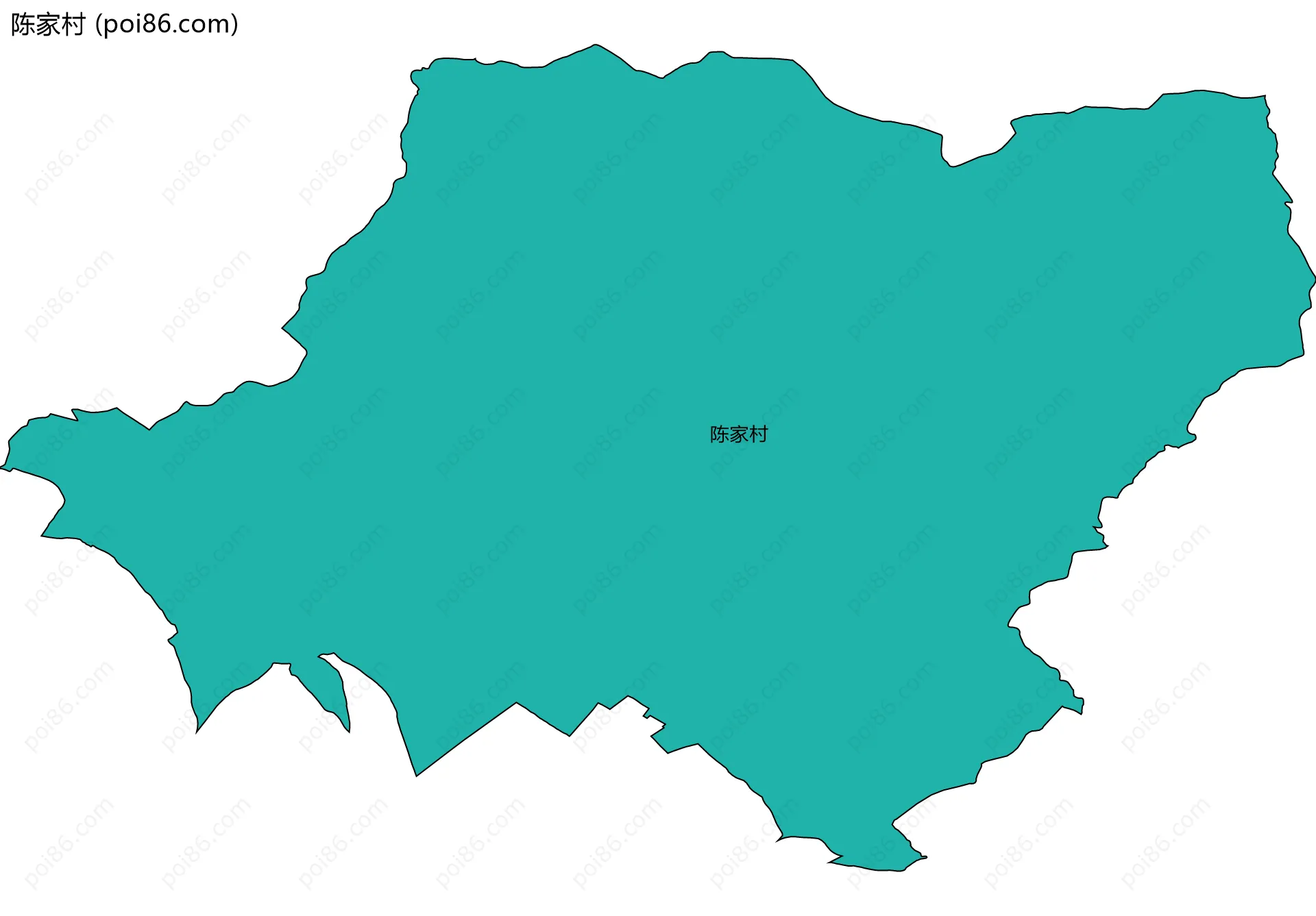 陈家村边界地图