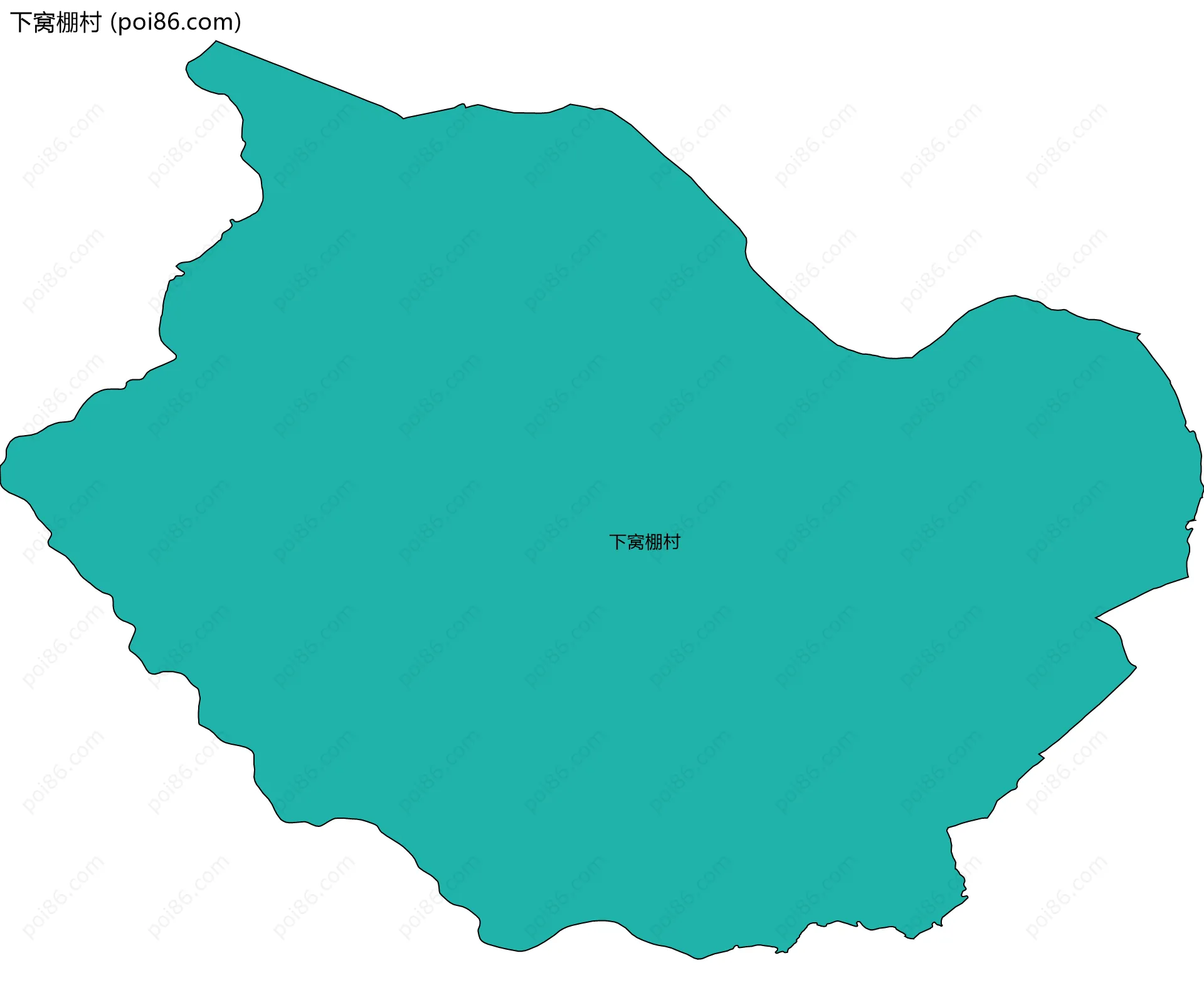 下窝棚村边界地图