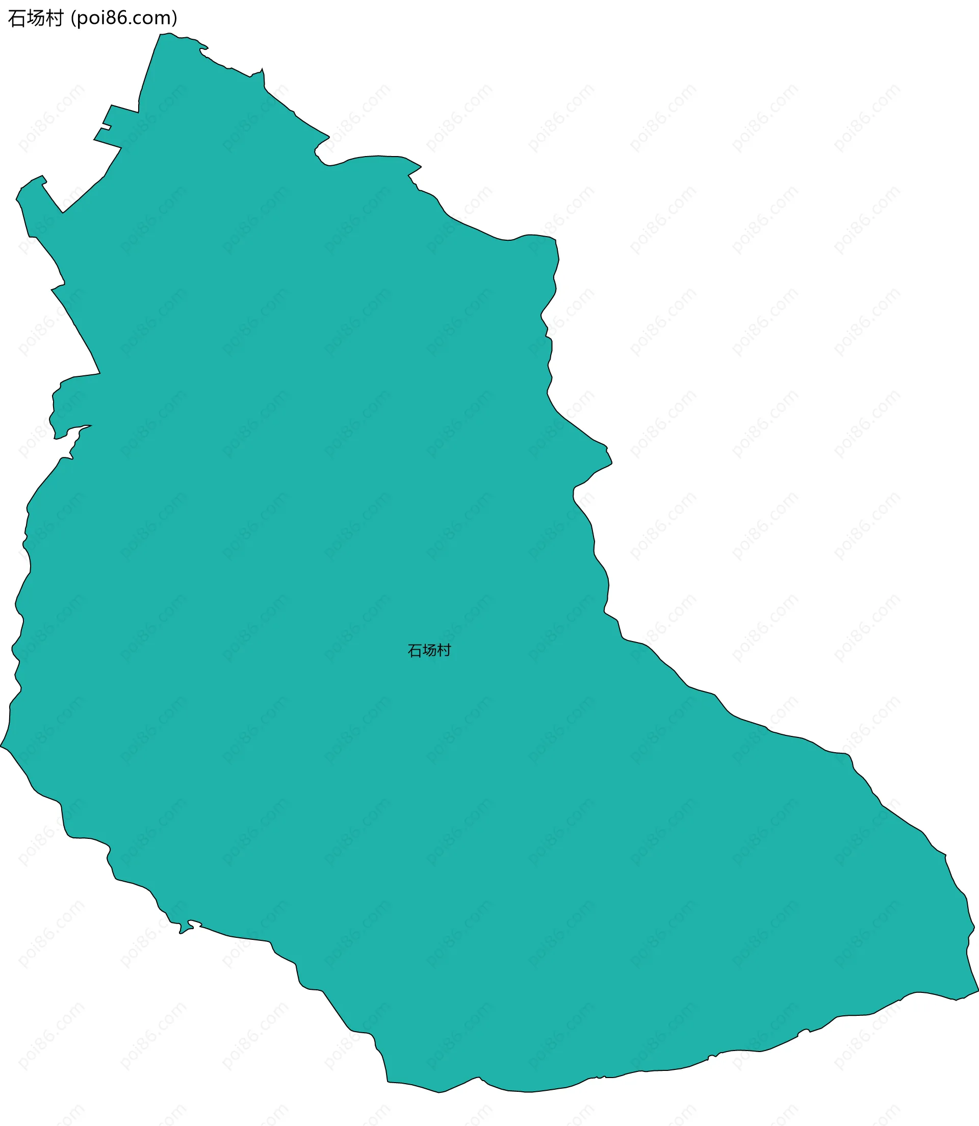 石场村边界地图