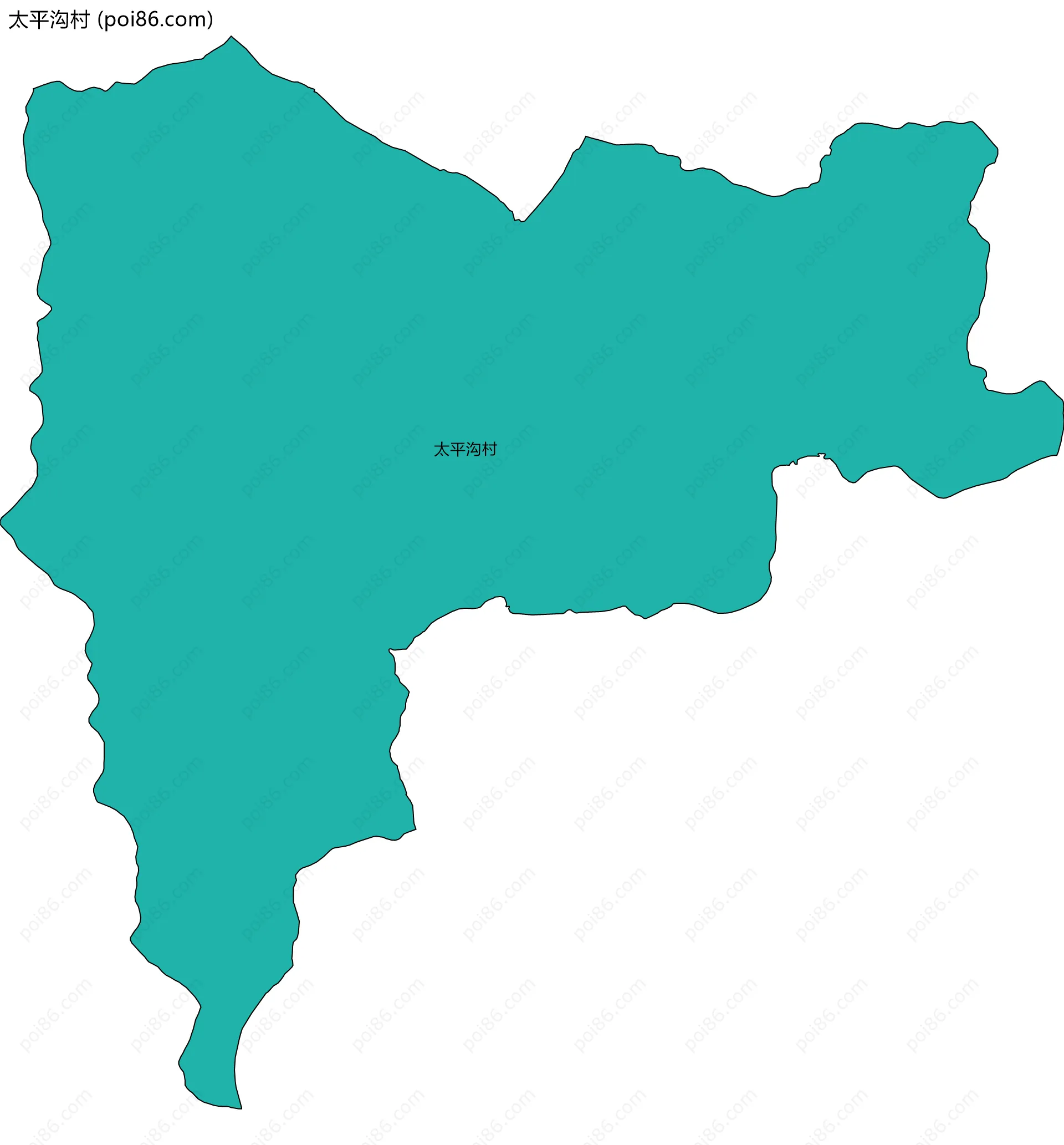 太平沟村边界地图