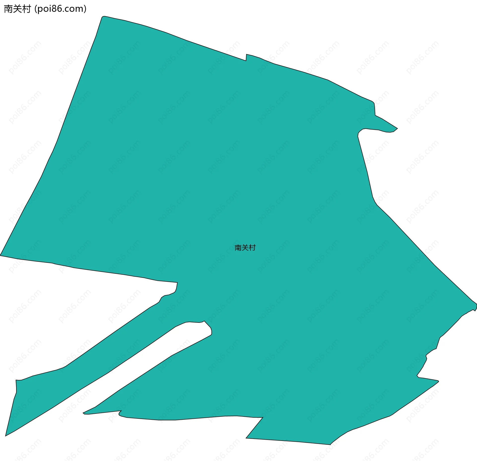 南关村边界地图