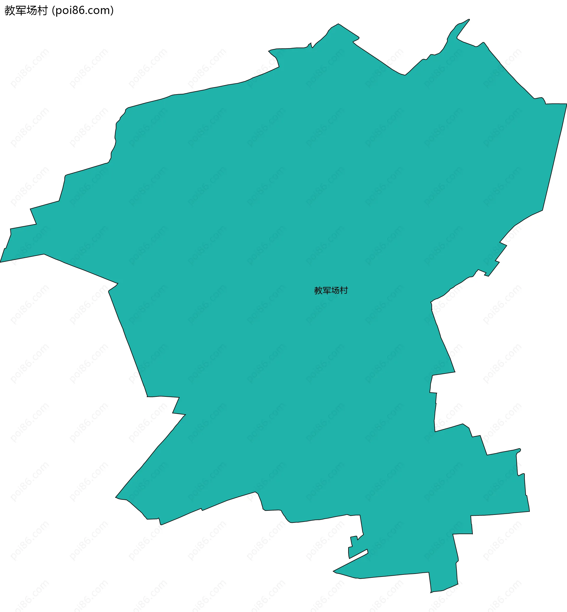 教军场村边界地图