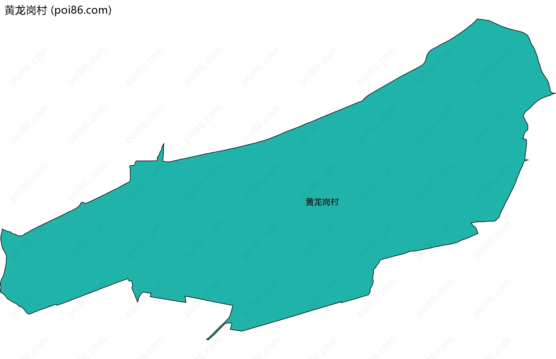 黄龙岗村边界地图