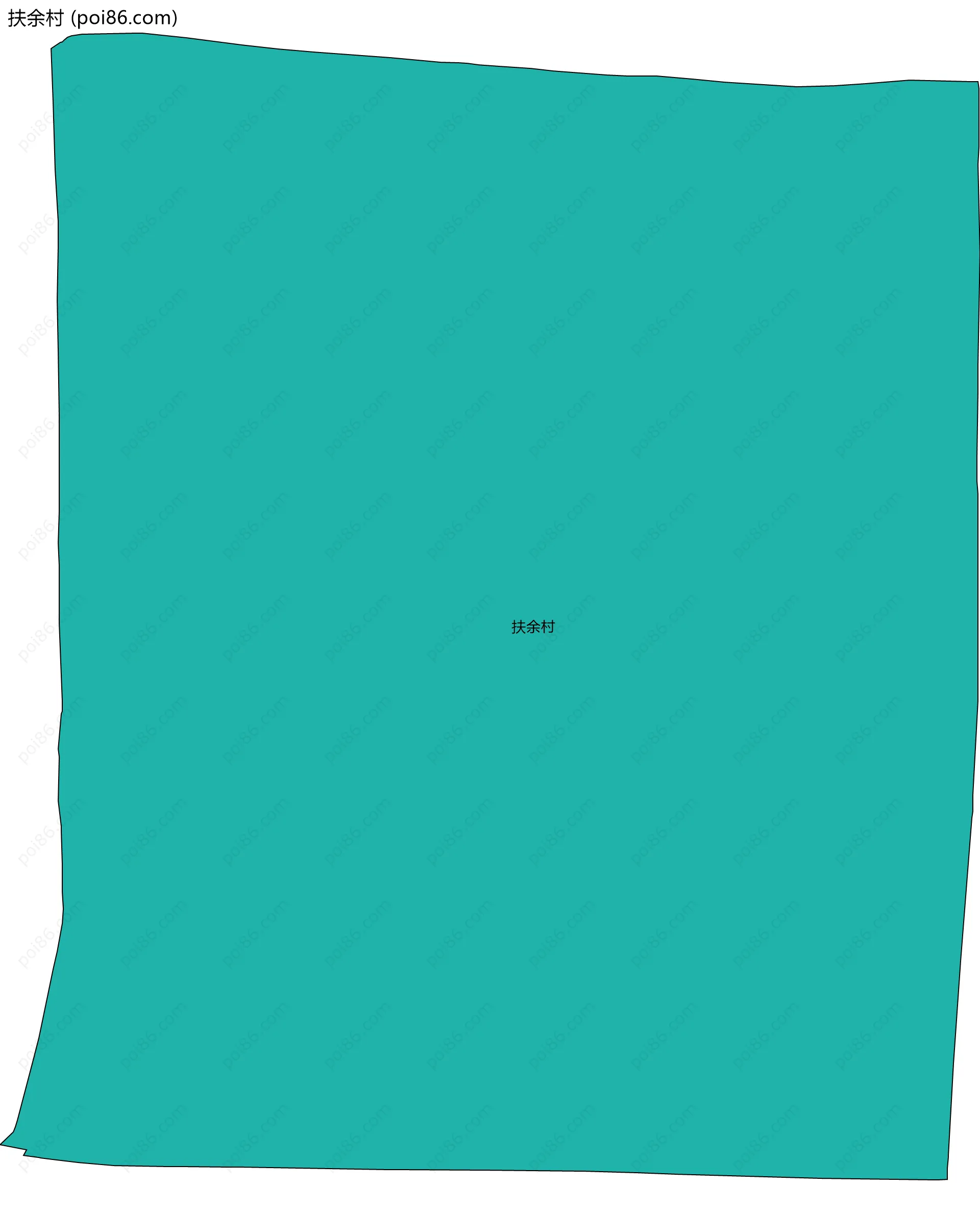 扶余村边界地图