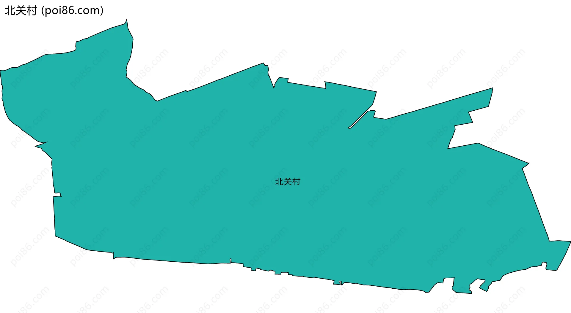 北关村边界地图