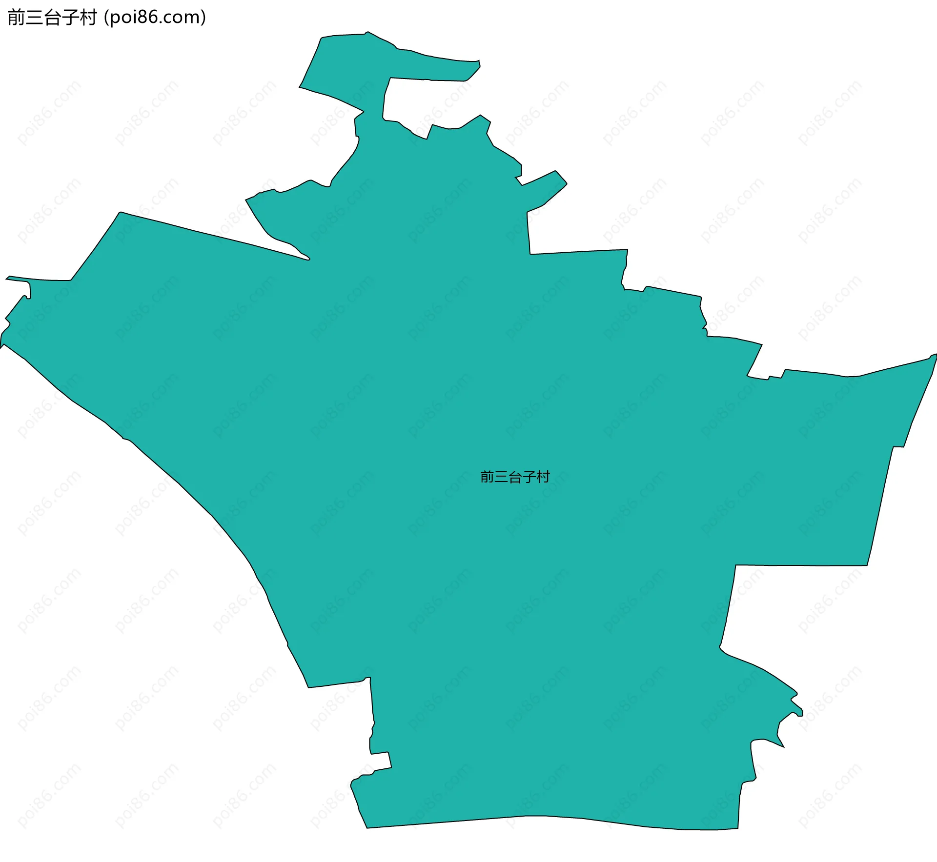前三台子村边界地图