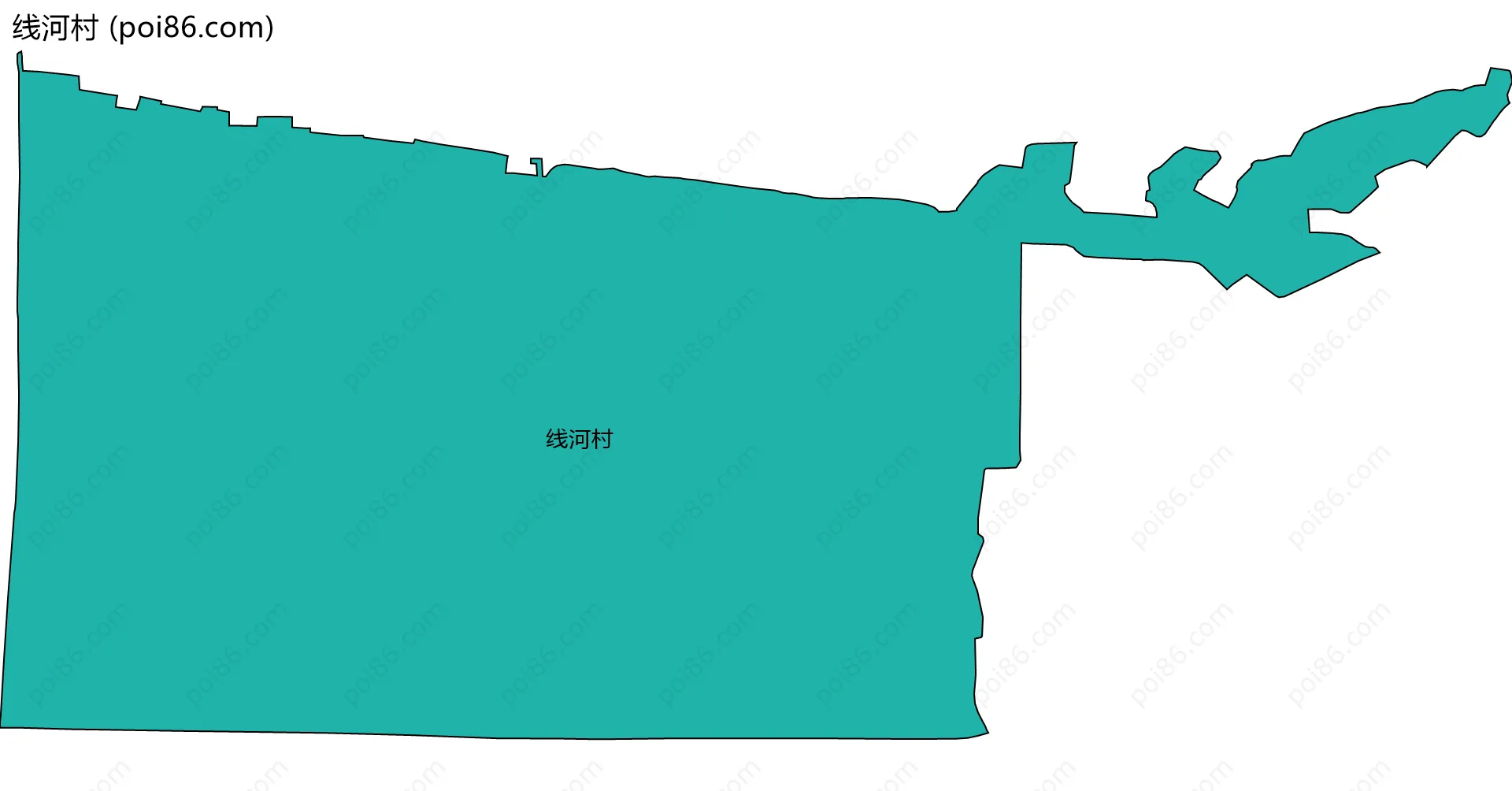 线河村边界地图