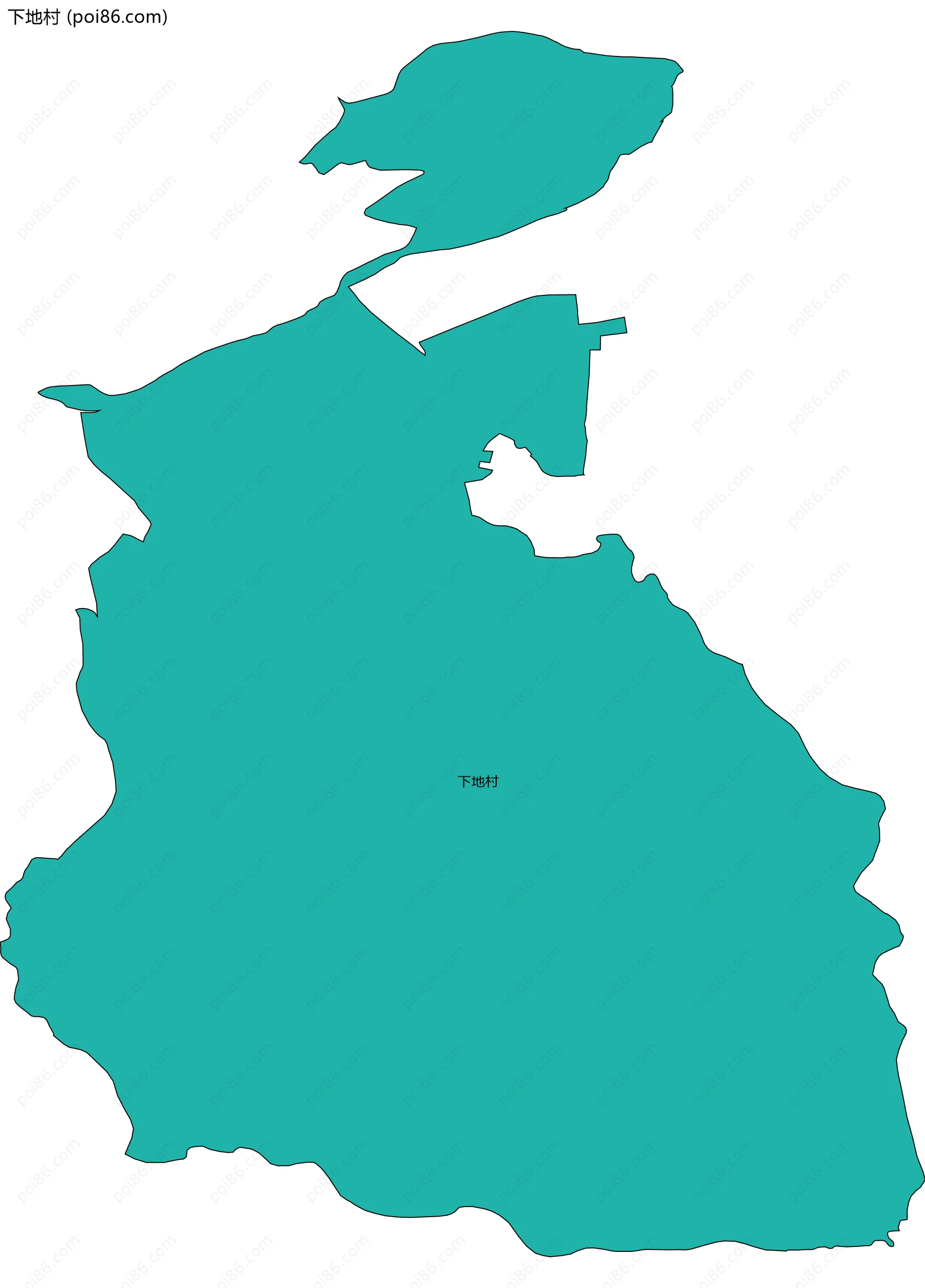 下地村边界地图