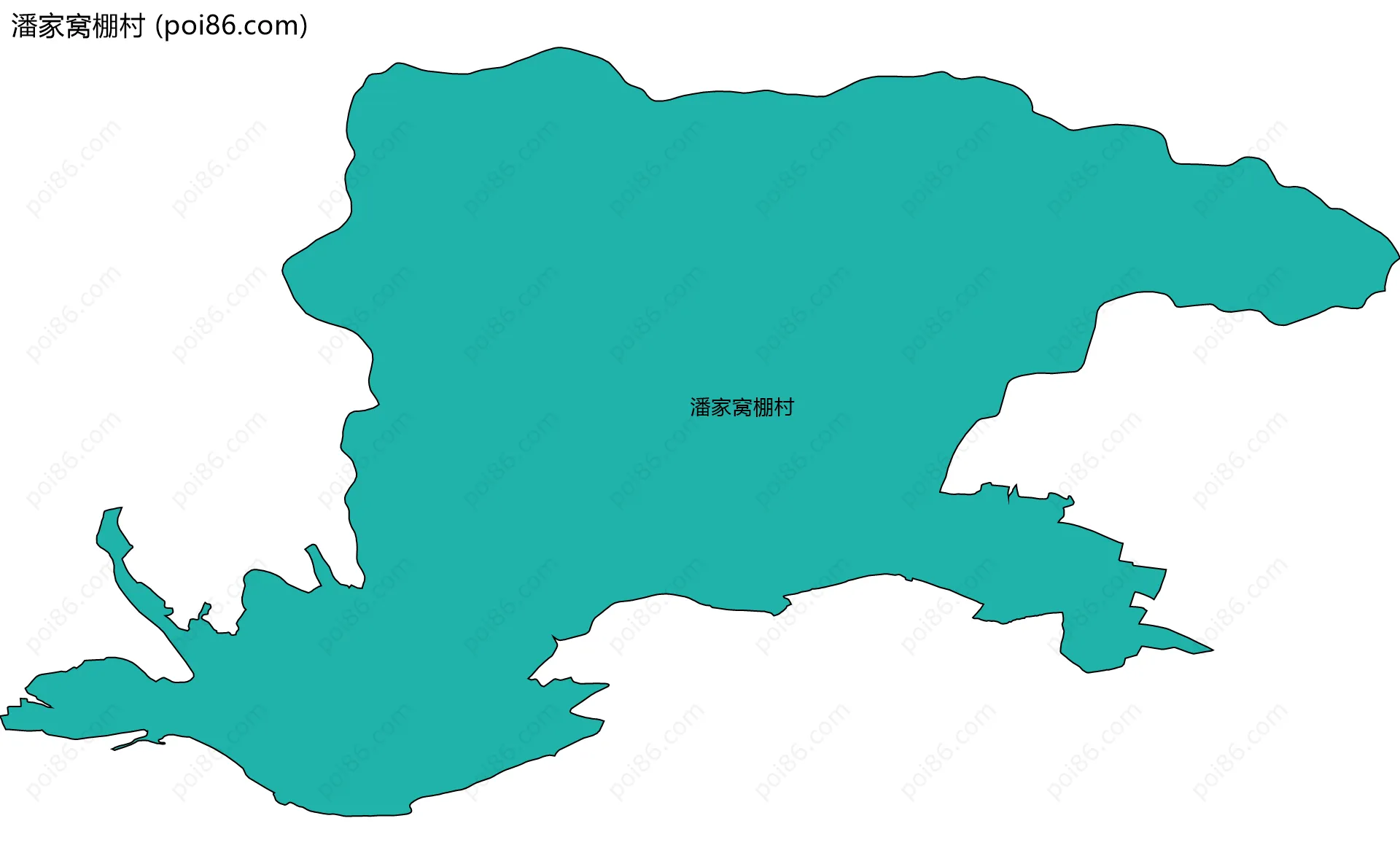 潘家窝棚村边界地图