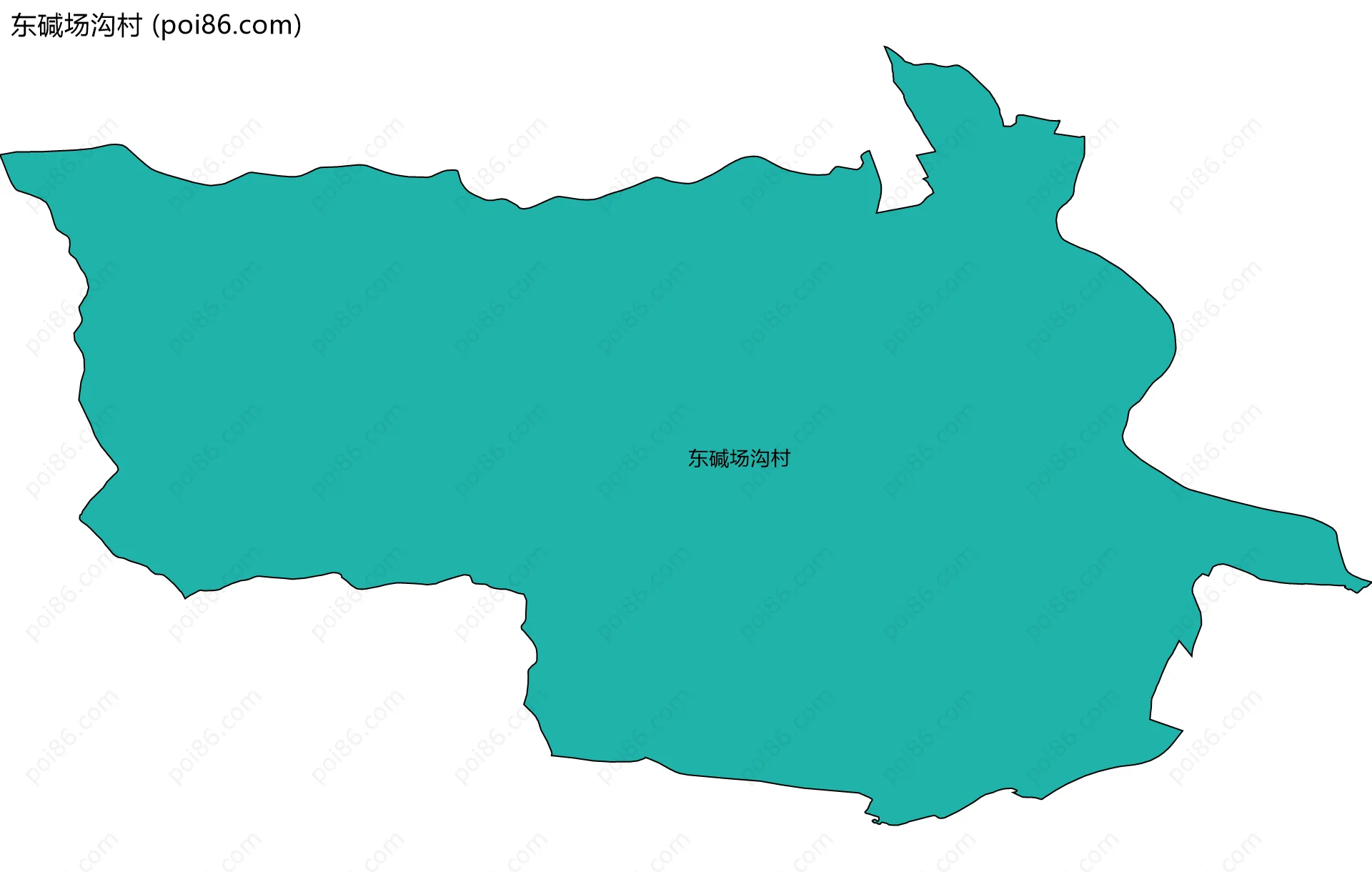 东碱场沟村边界地图