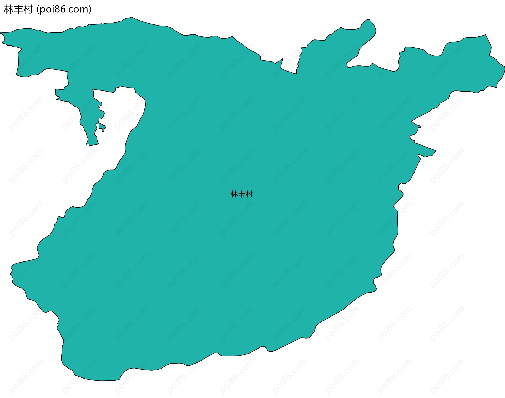 林丰村边界地图