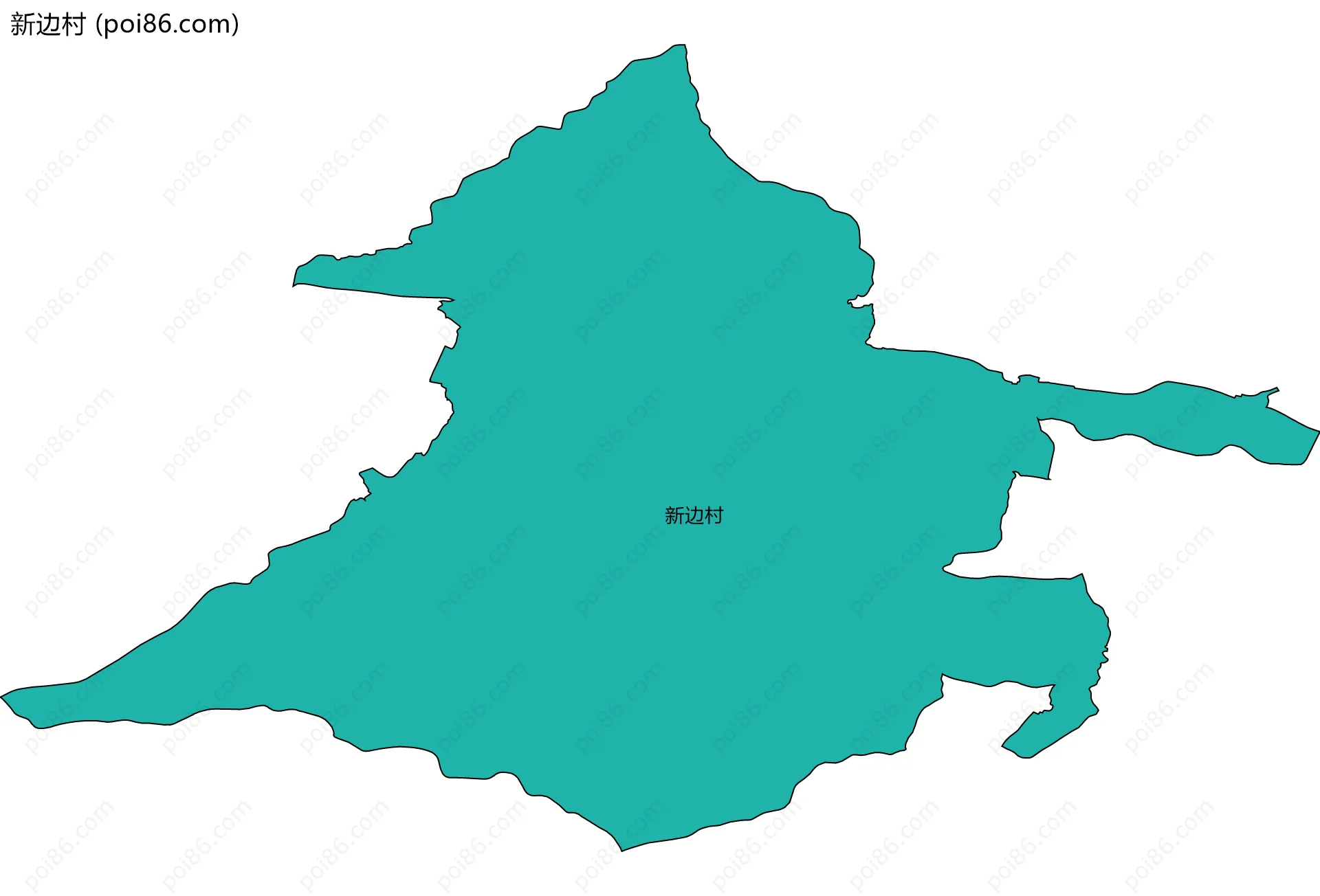 新边村边界地图