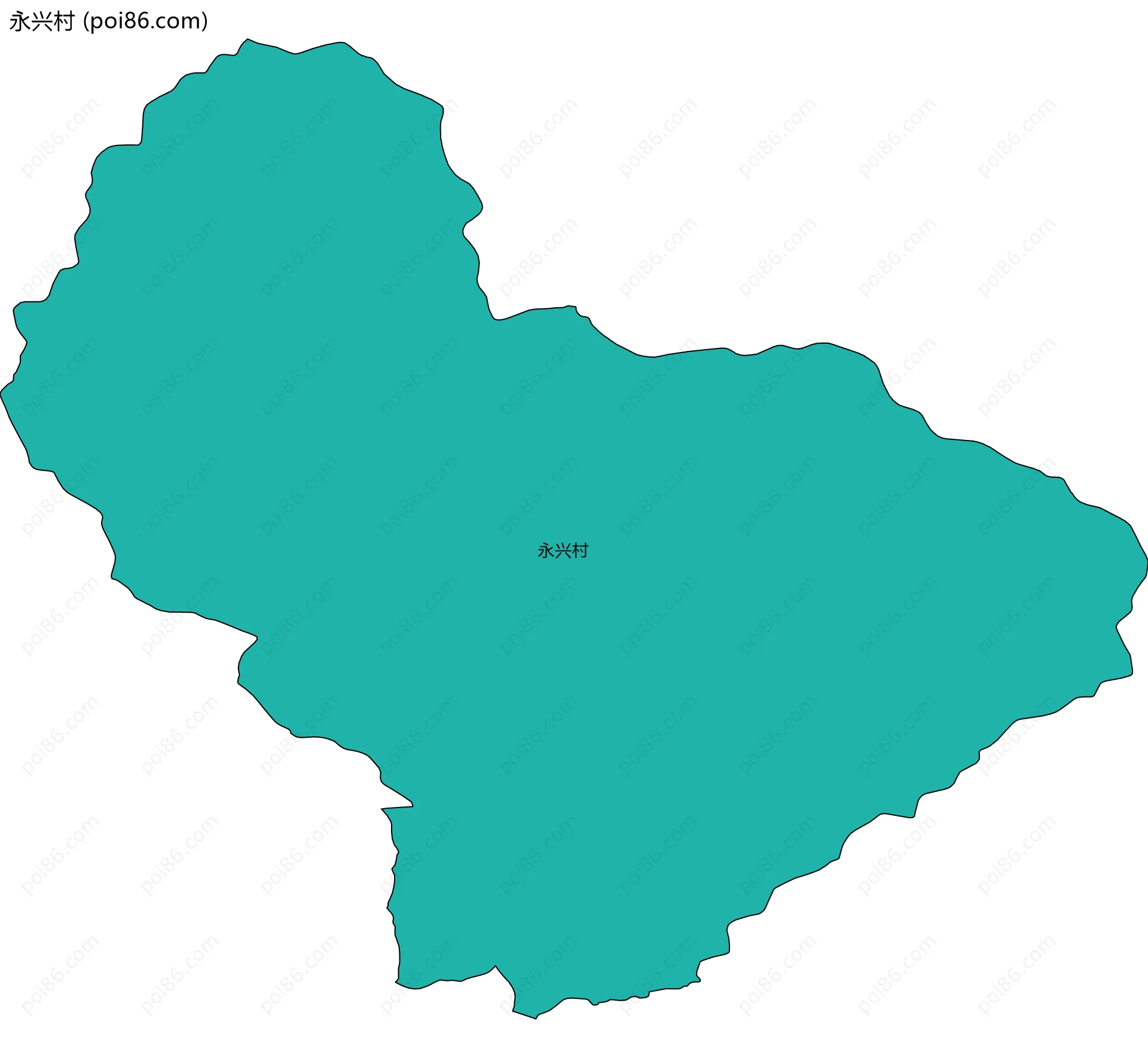 永兴村边界地图