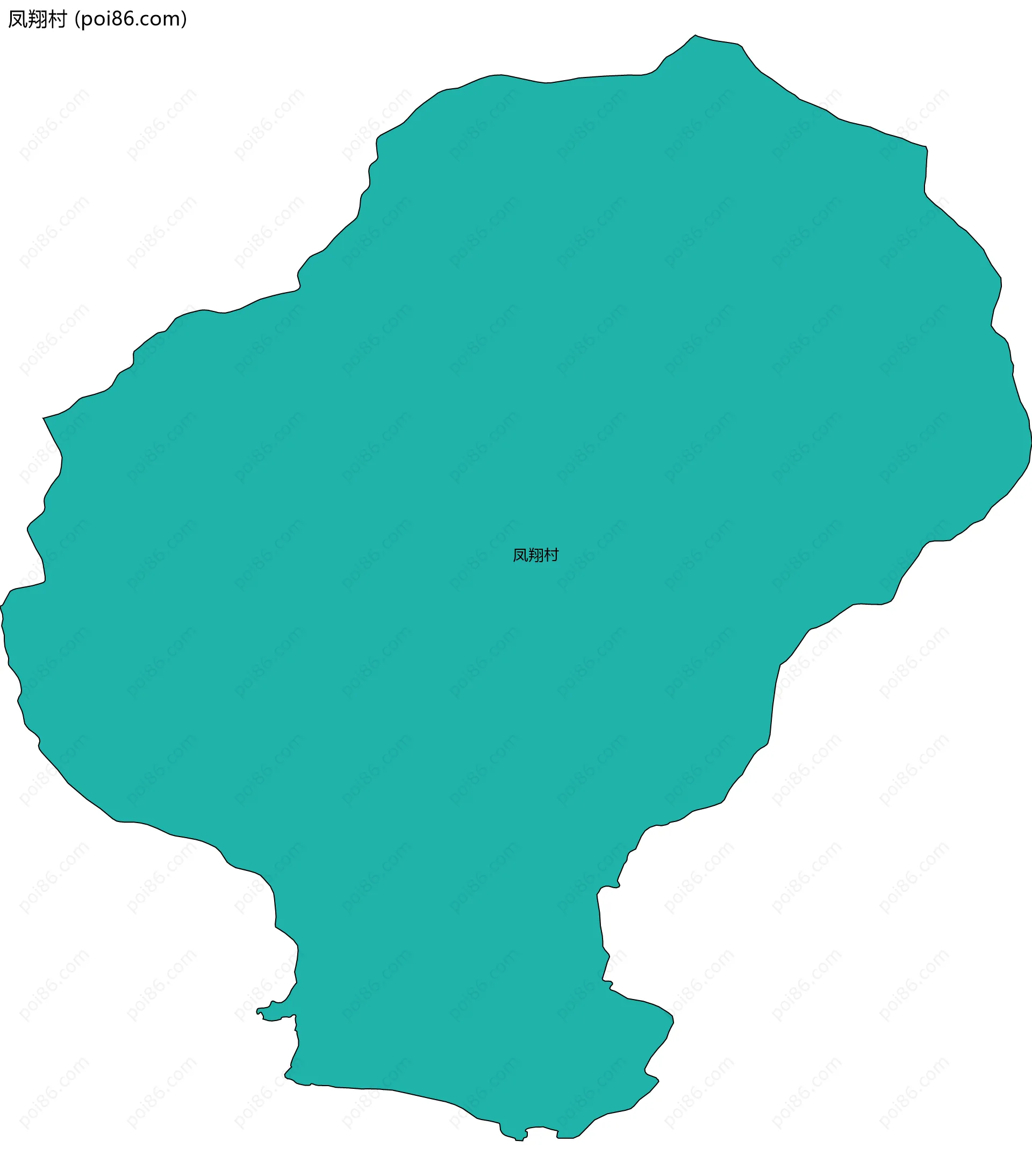 凤翔村边界地图