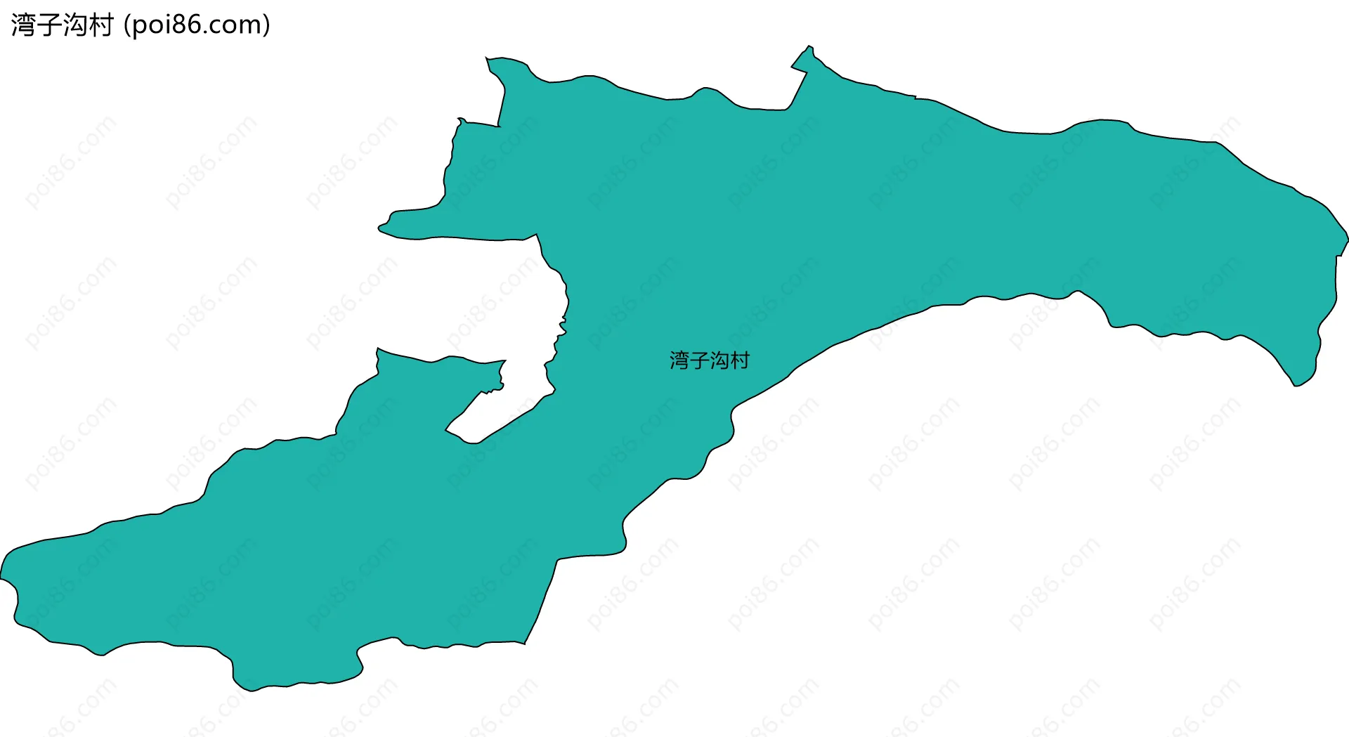 湾子沟村边界地图