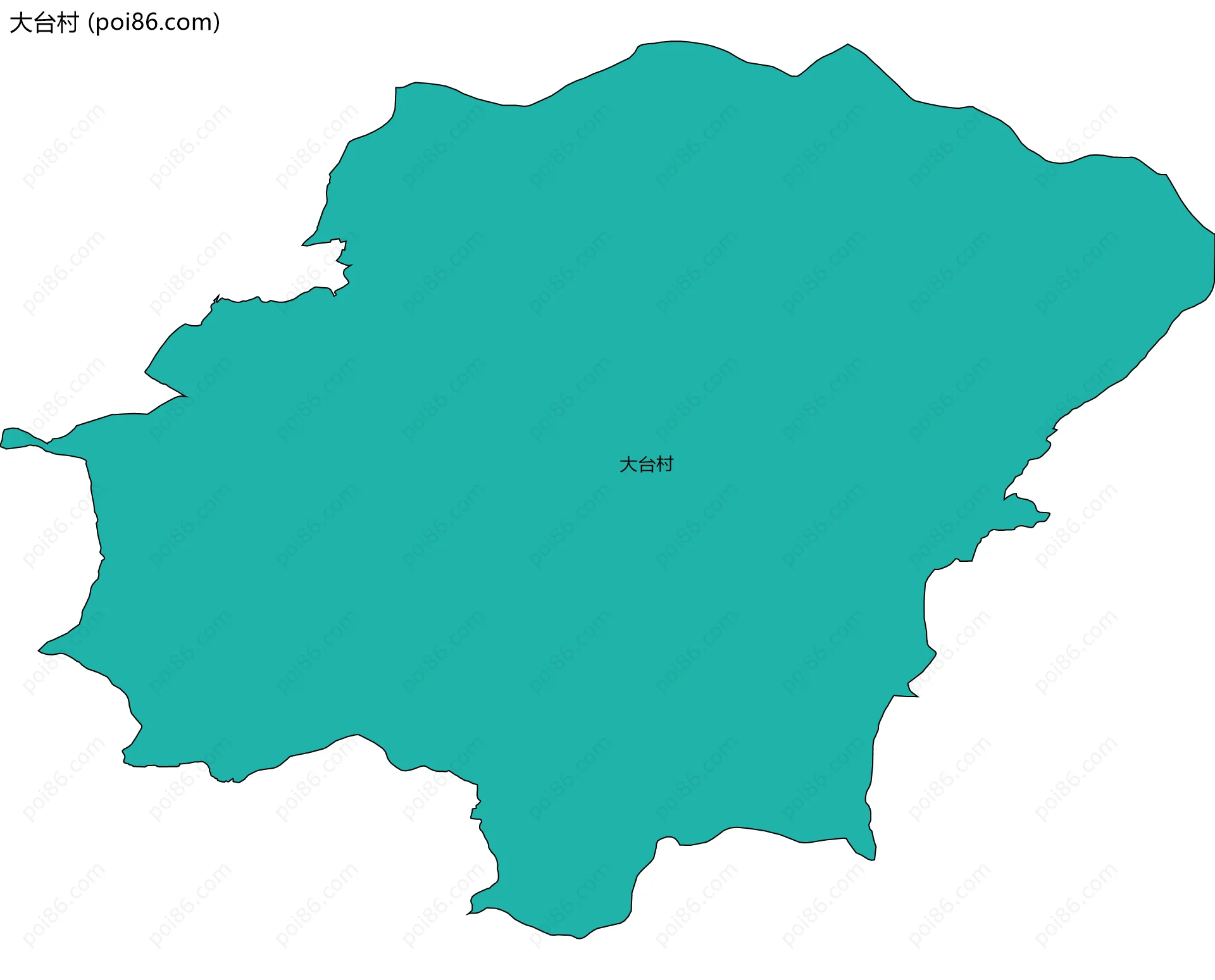 大台村边界地图