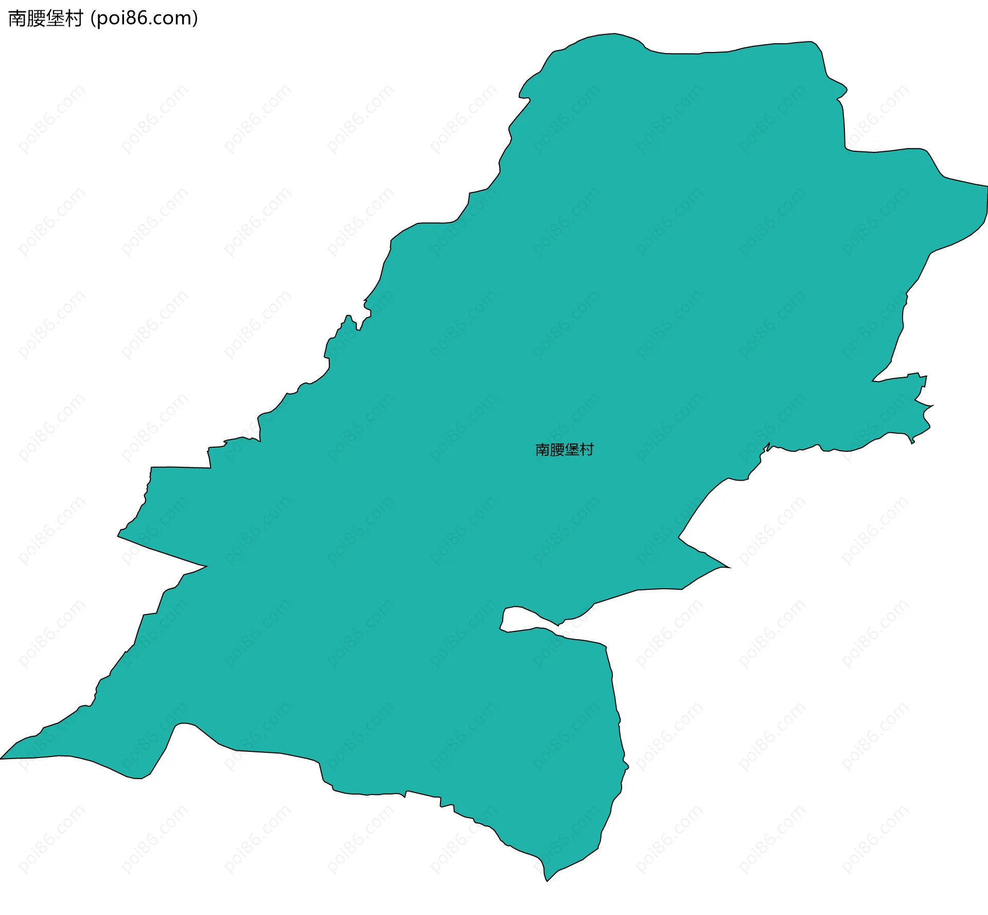 南腰堡村边界地图