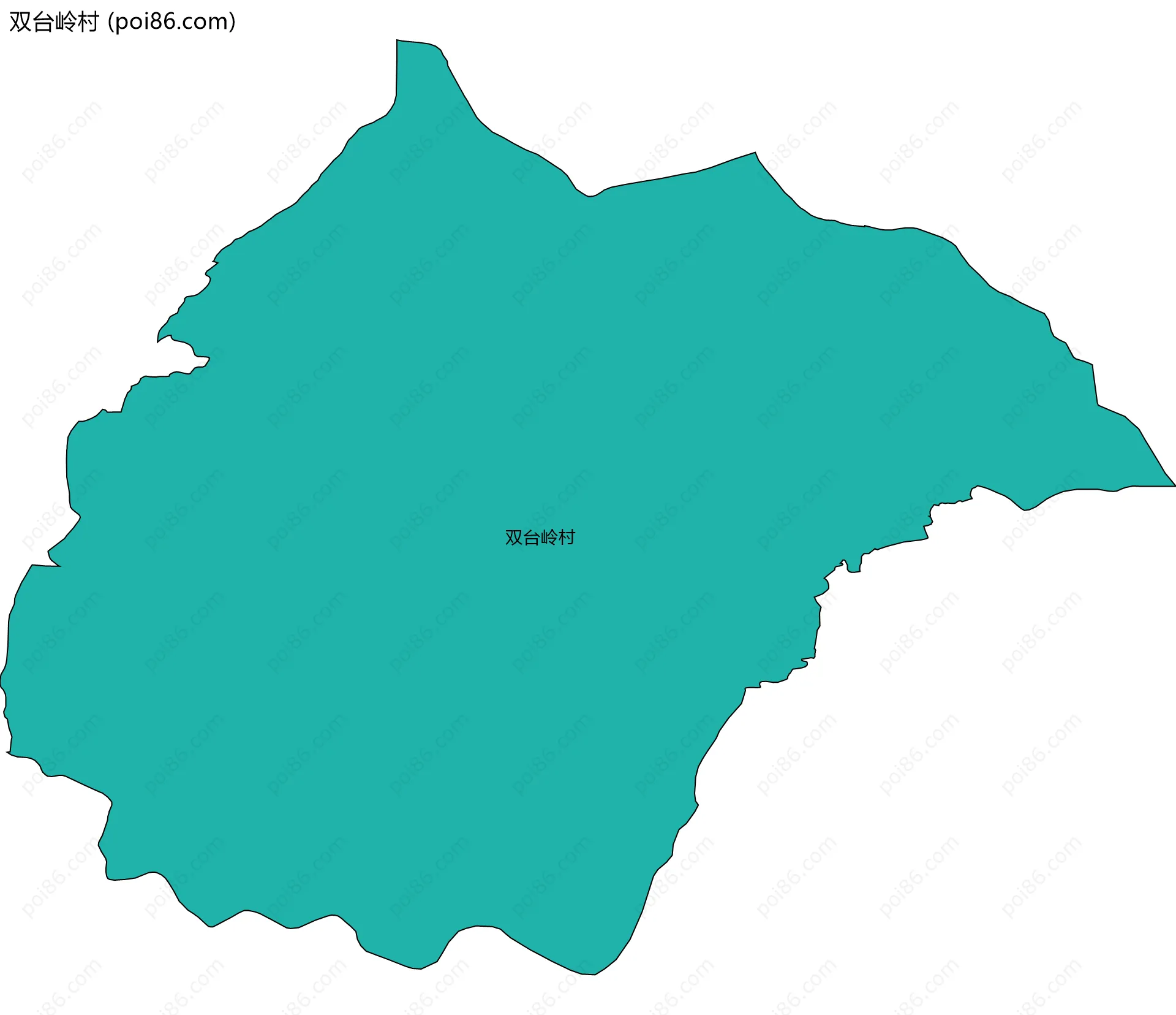 双台岭村边界地图