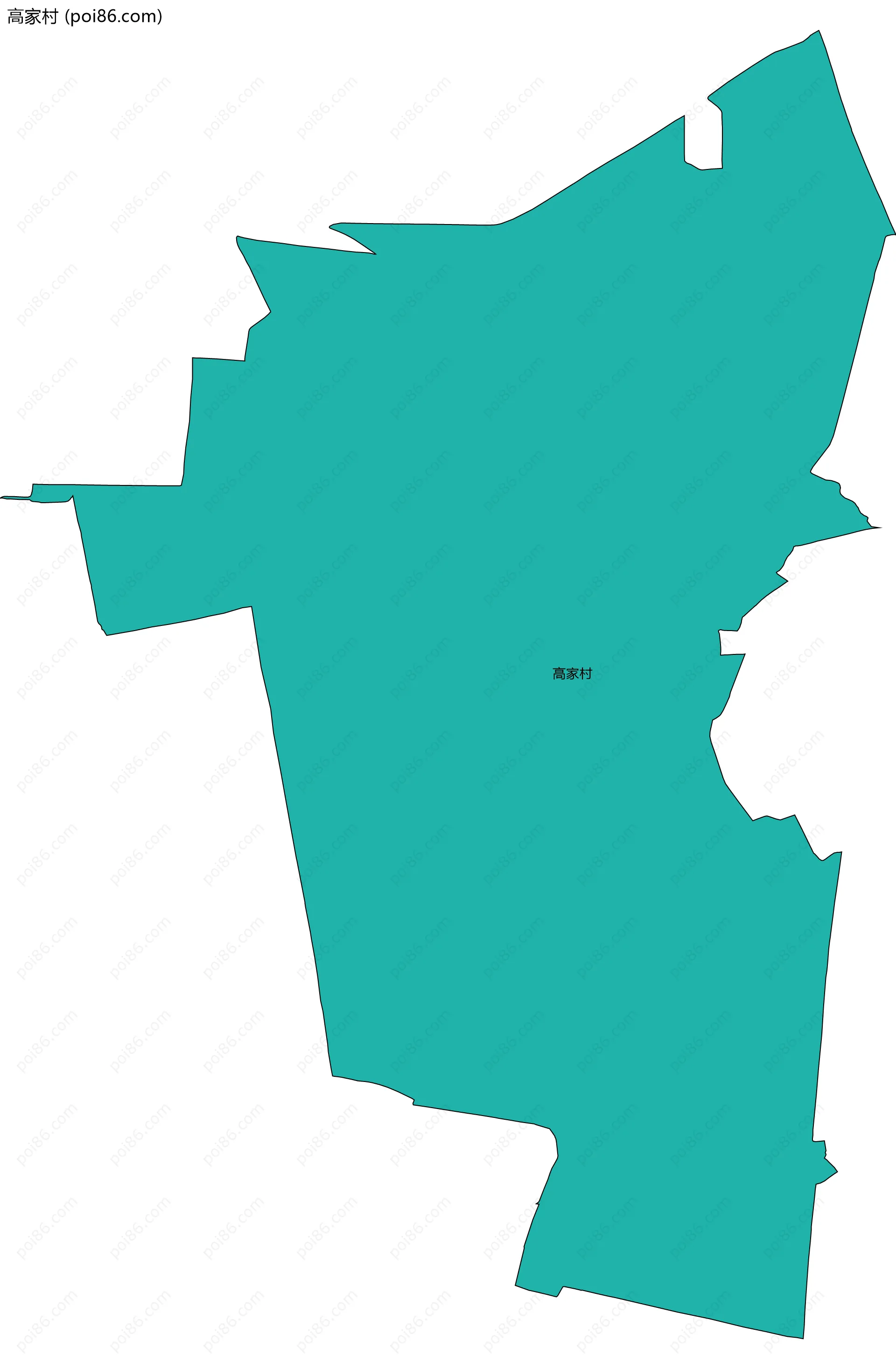 高家村边界地图