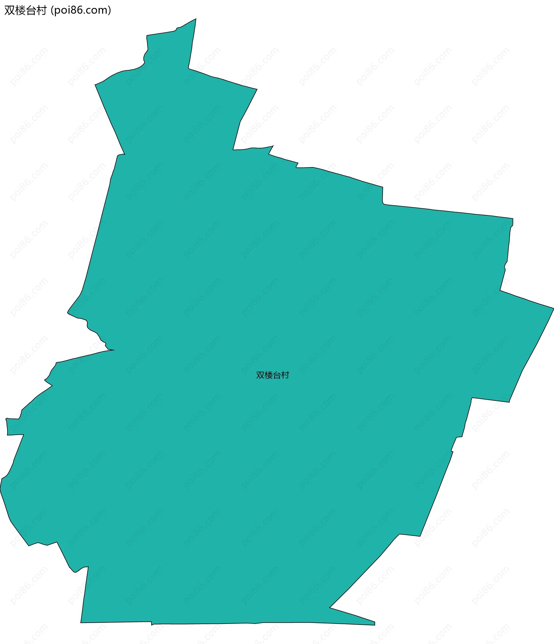 双楼台村边界地图