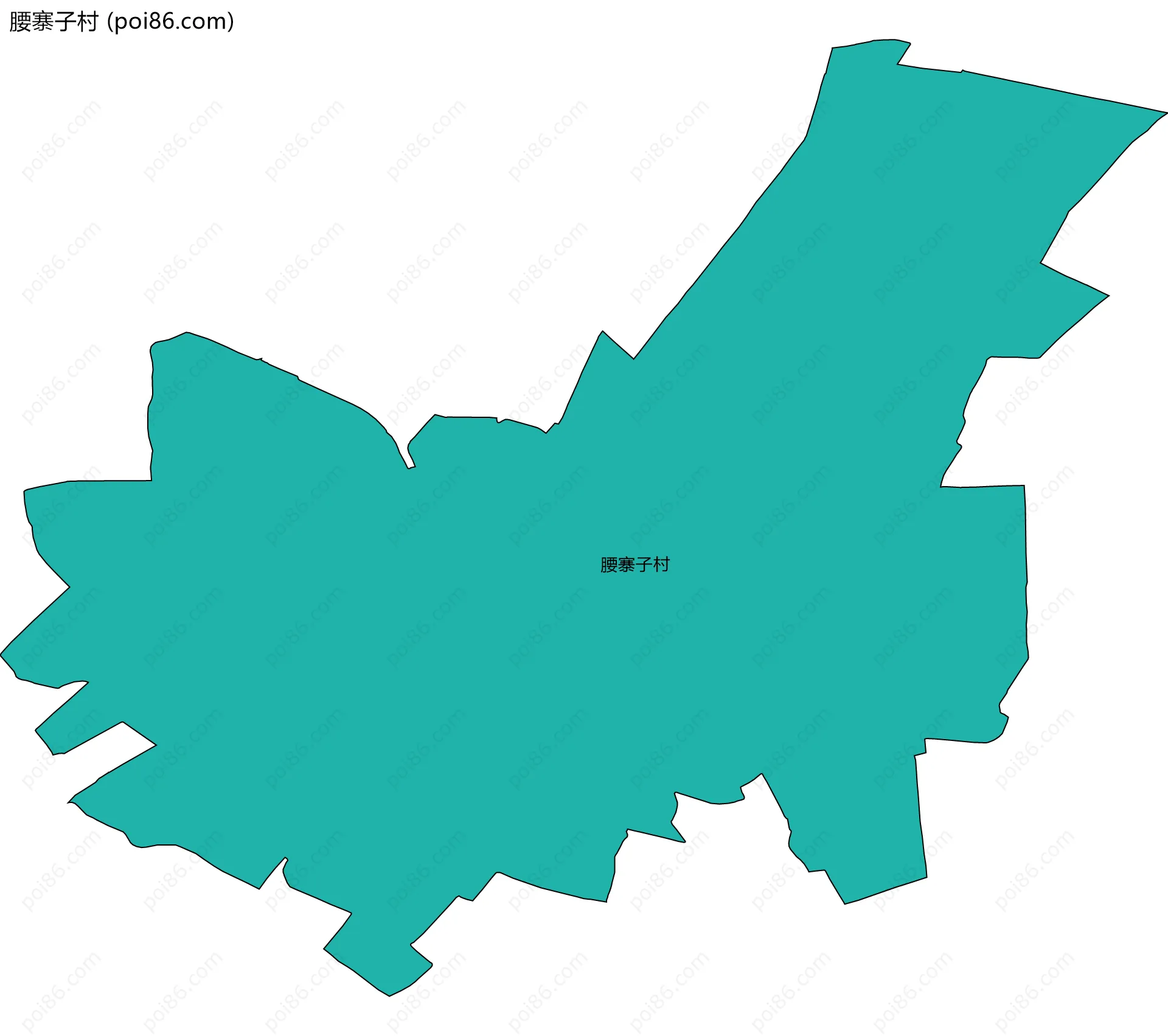 腰寨子村边界地图