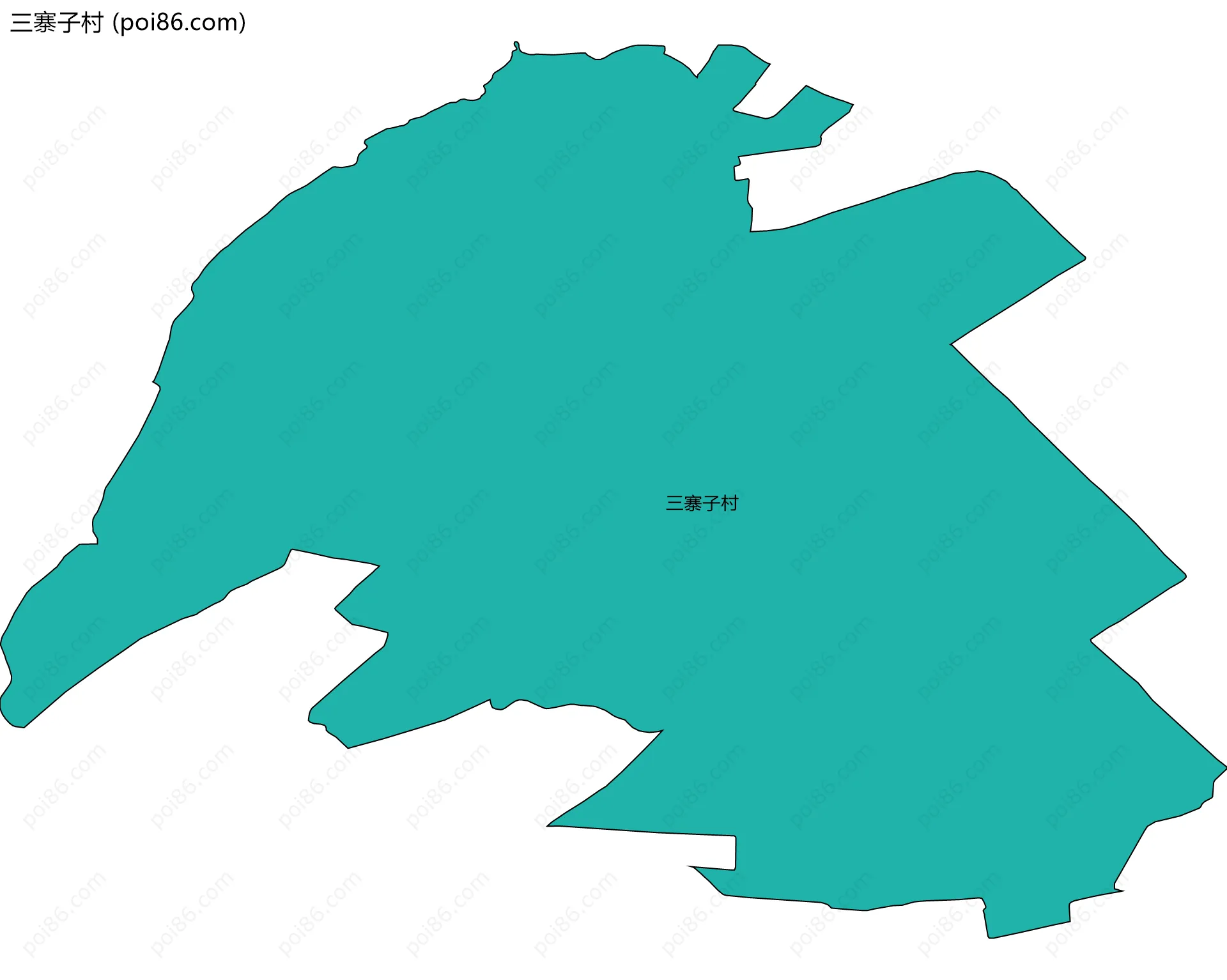 三寨子村边界地图