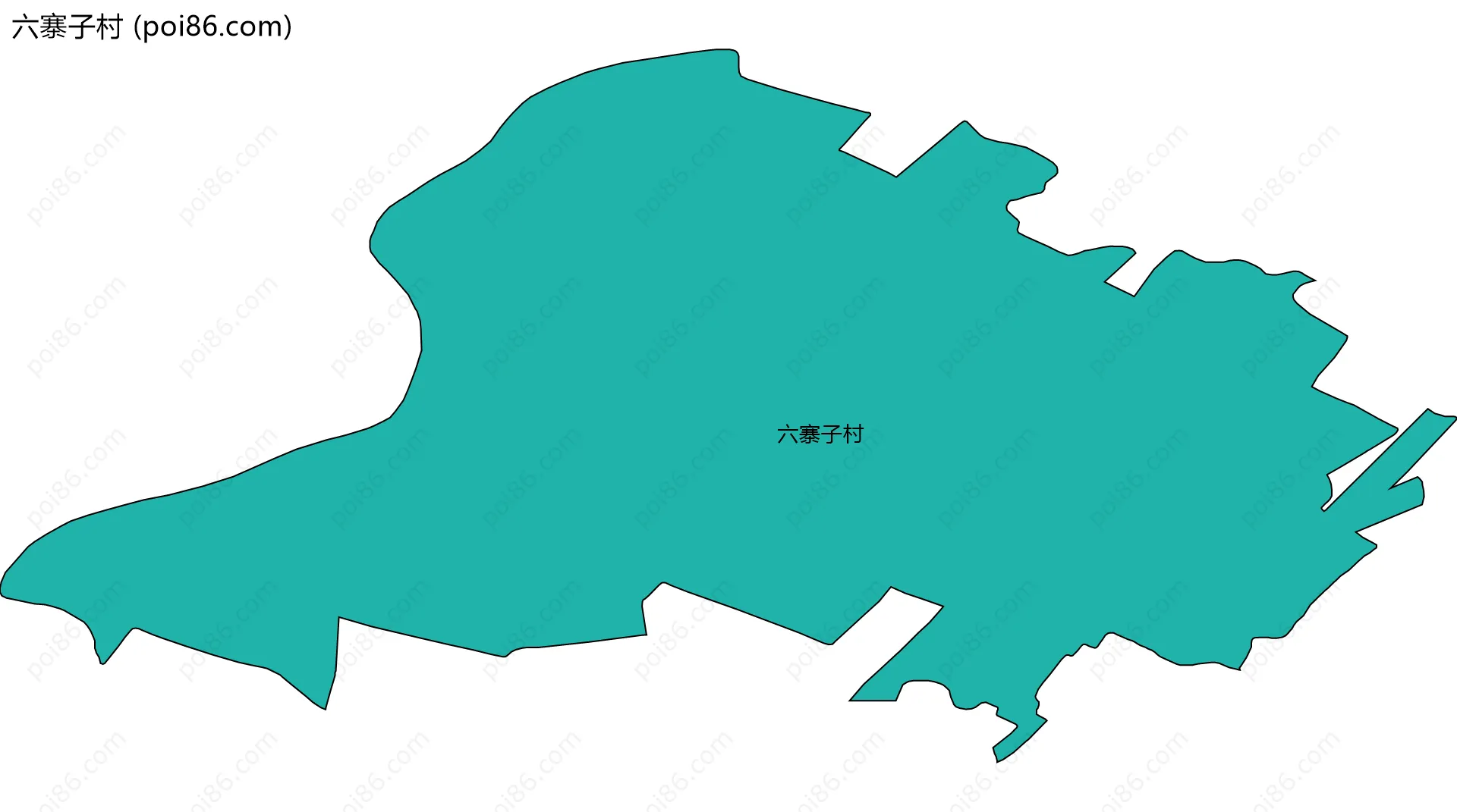 六寨子村边界地图