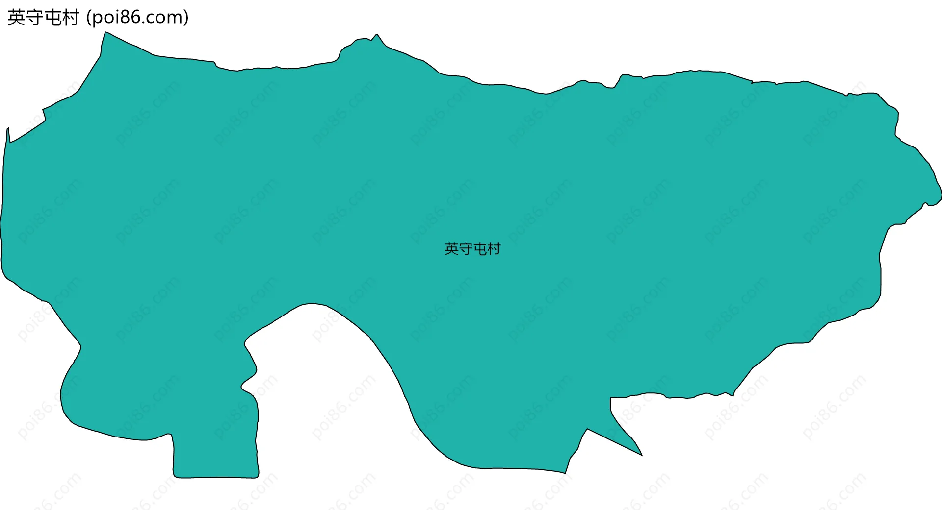 英守屯村边界地图