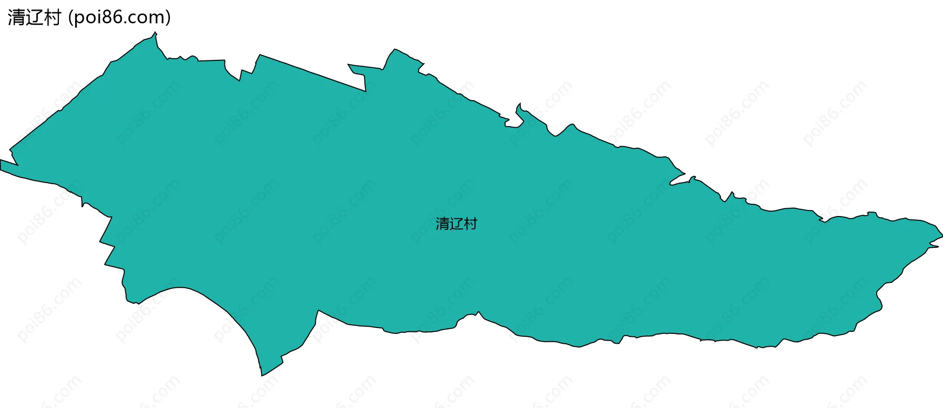 清辽村边界地图