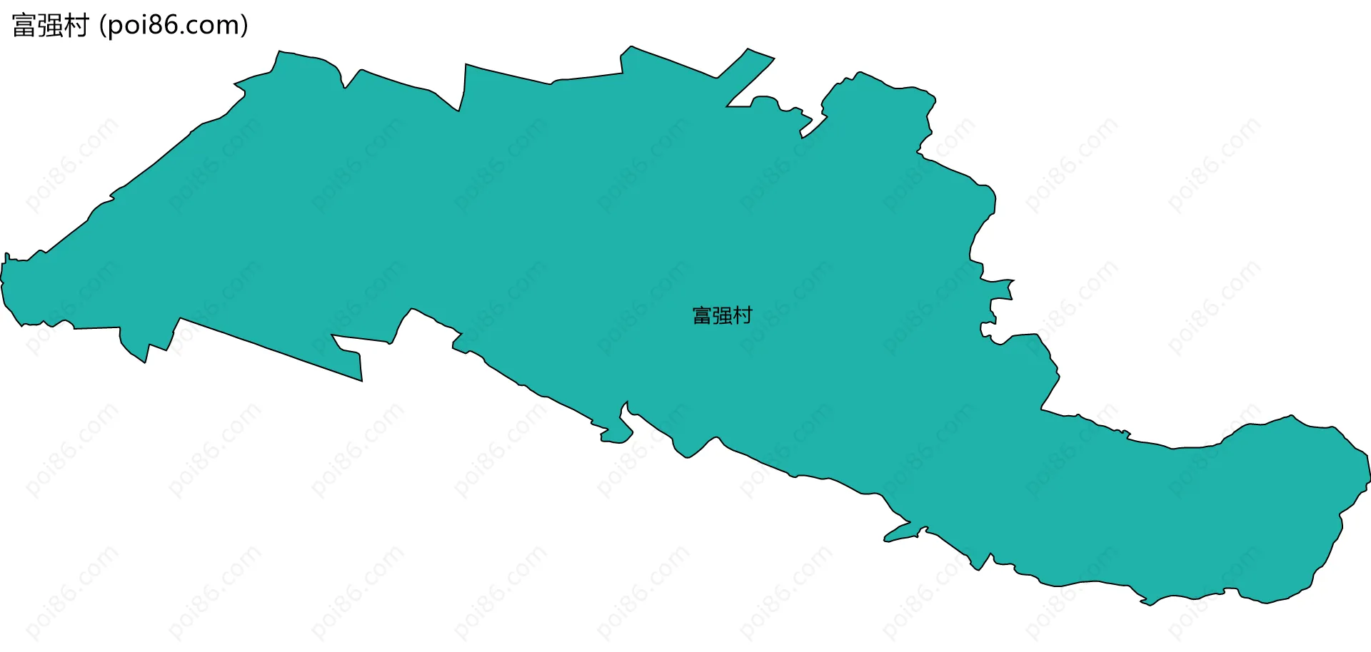 富强村边界地图