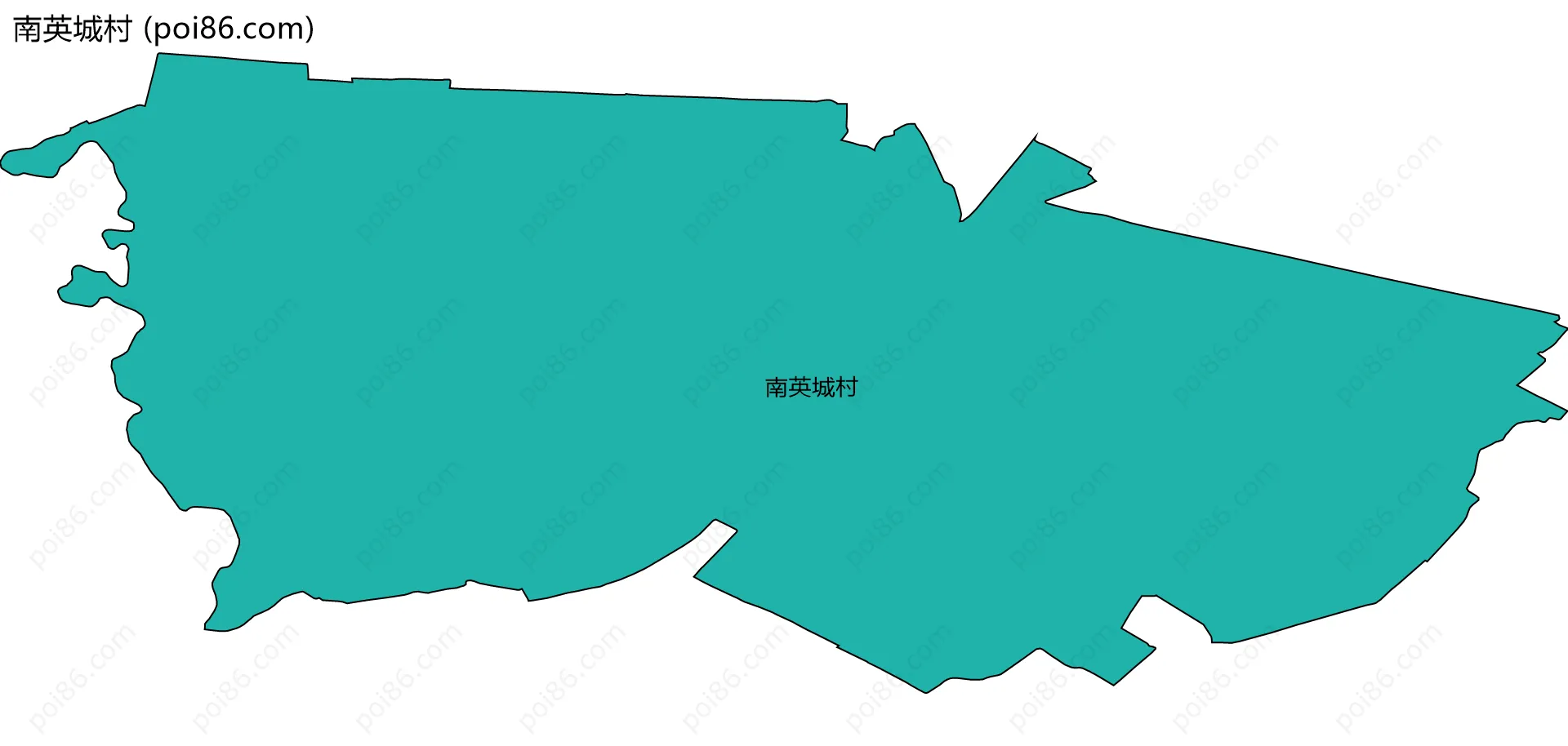 南英城村边界地图