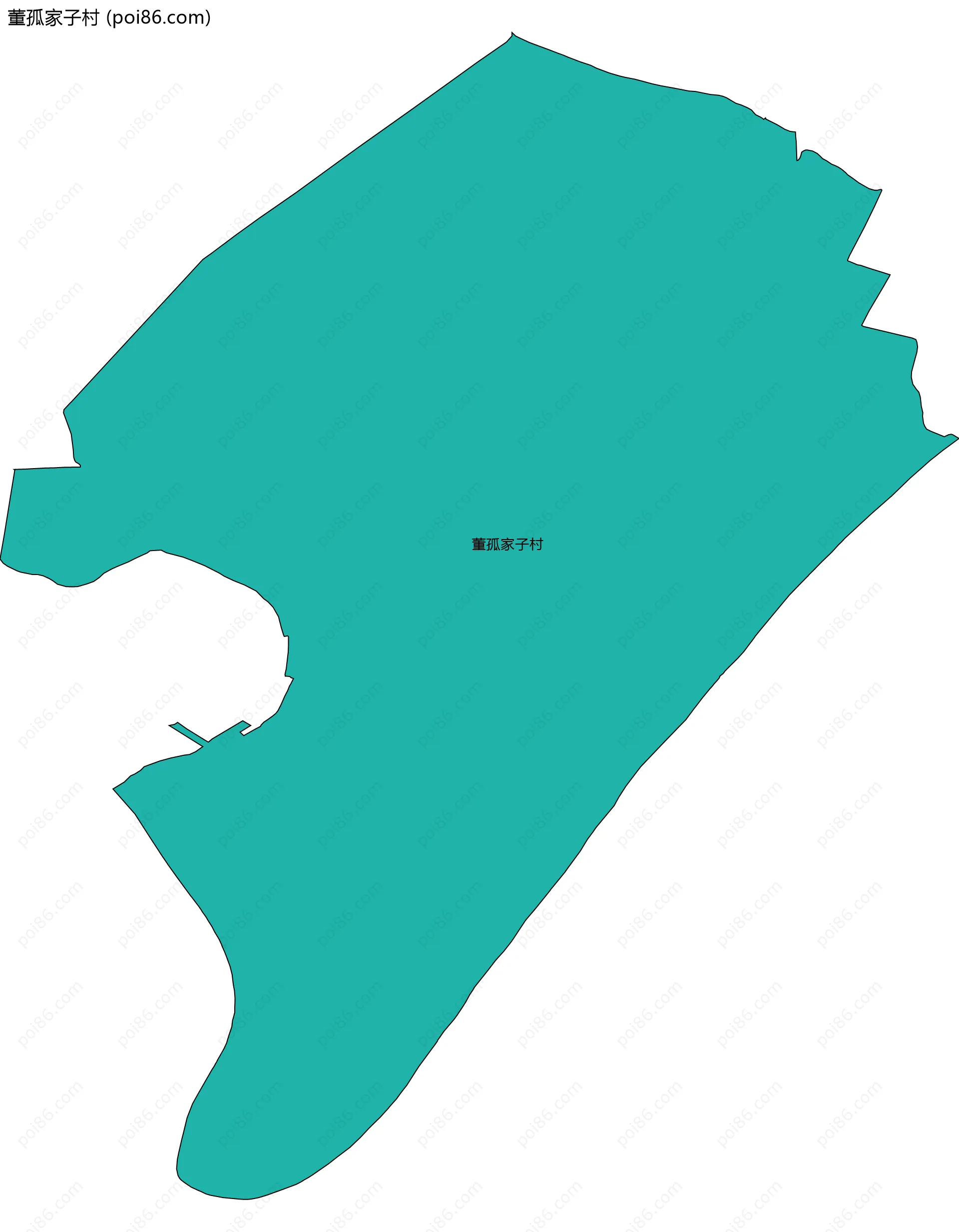 董孤家子村边界地图