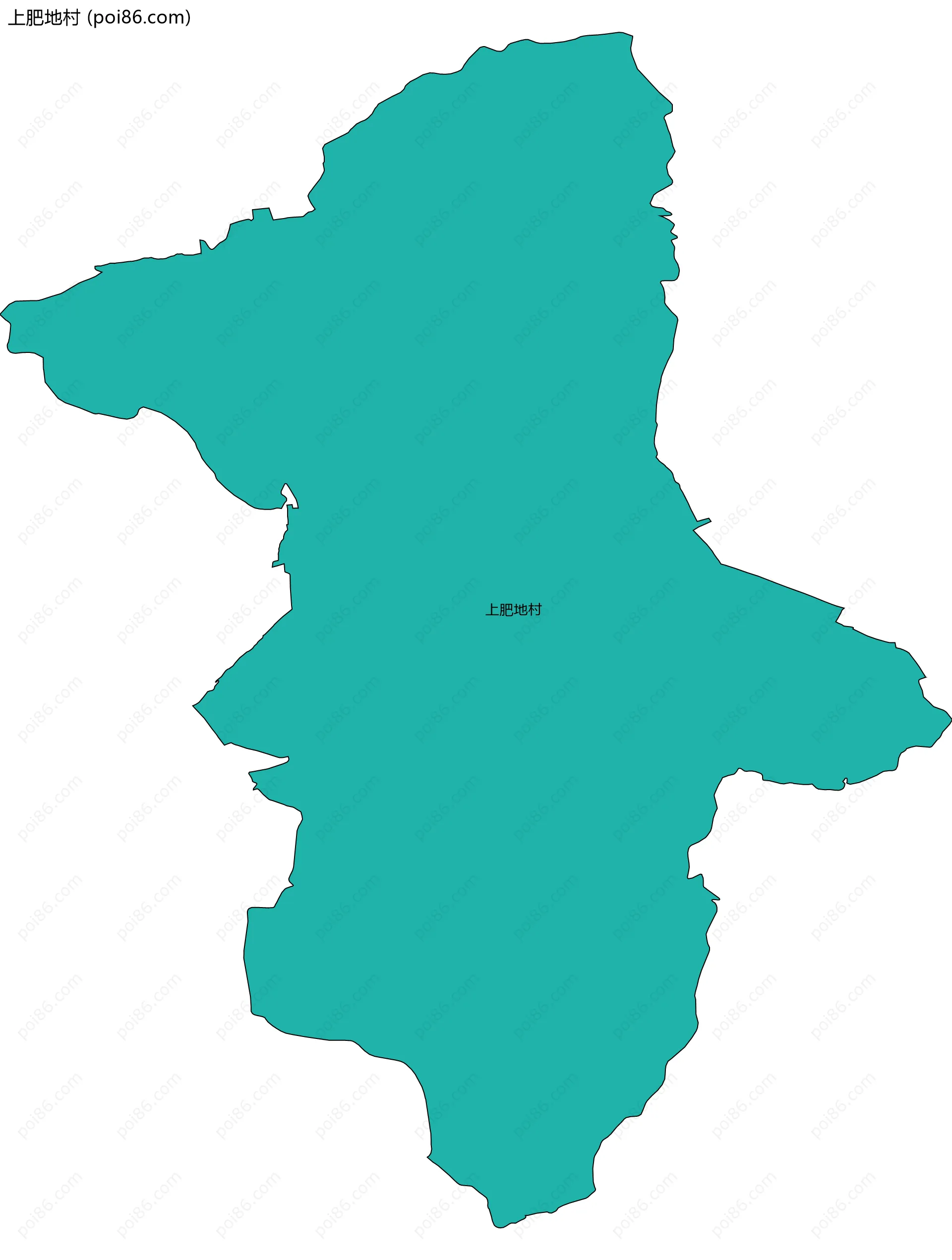 上肥地村边界地图