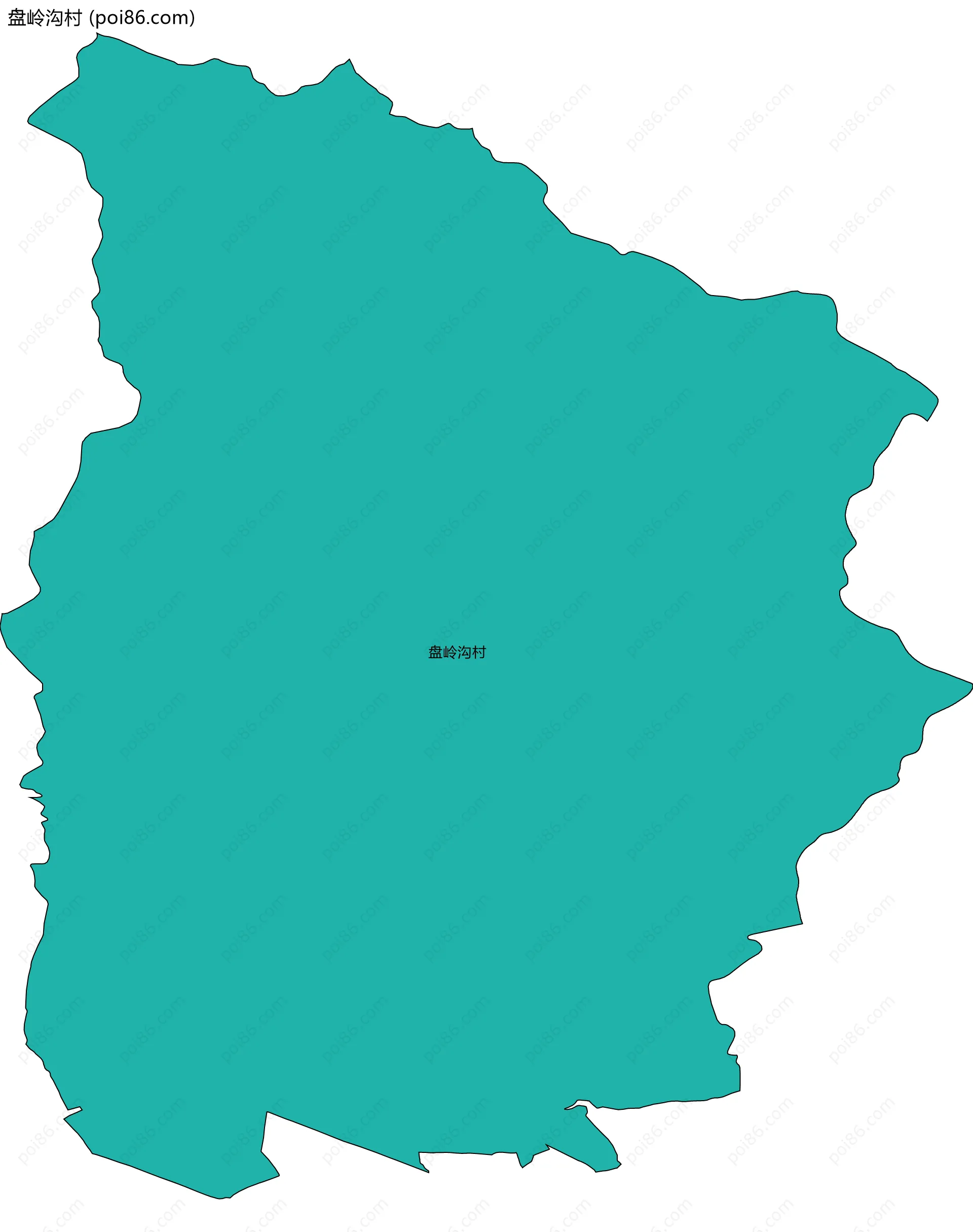盘岭沟村边界地图