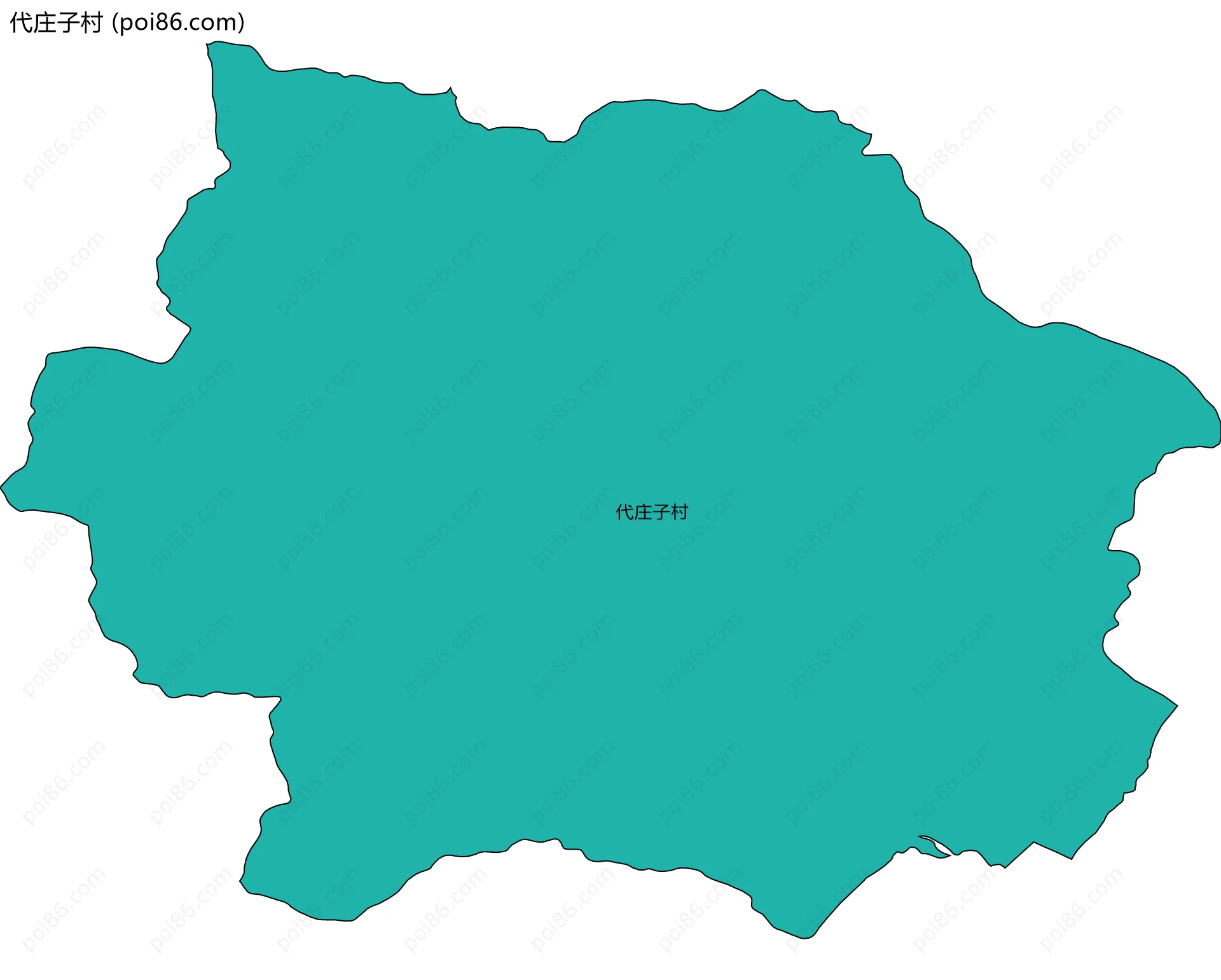 代庄子村边界地图