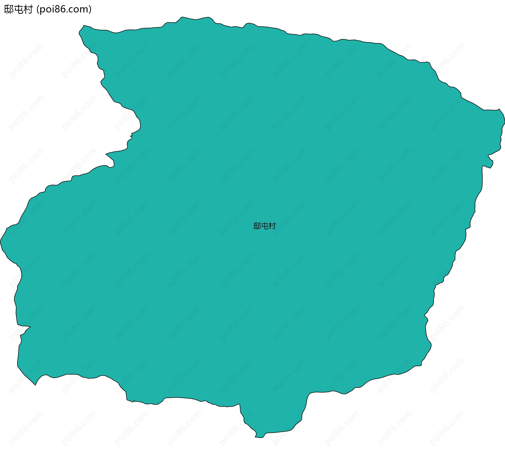 邸屯村边界地图