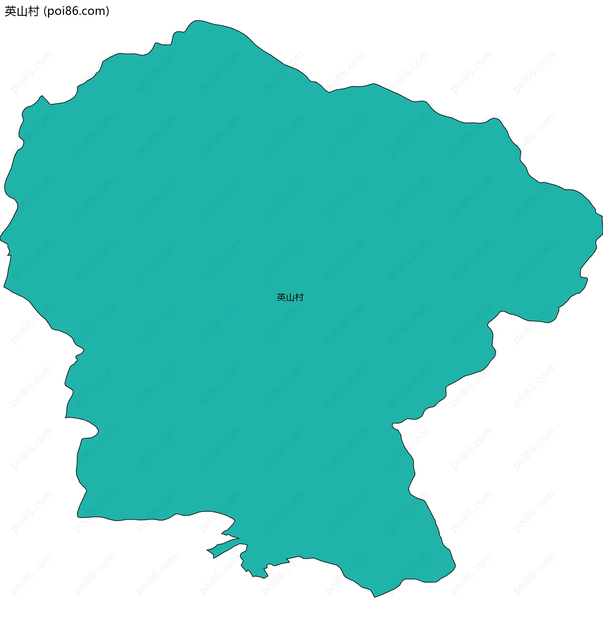 英山村边界地图