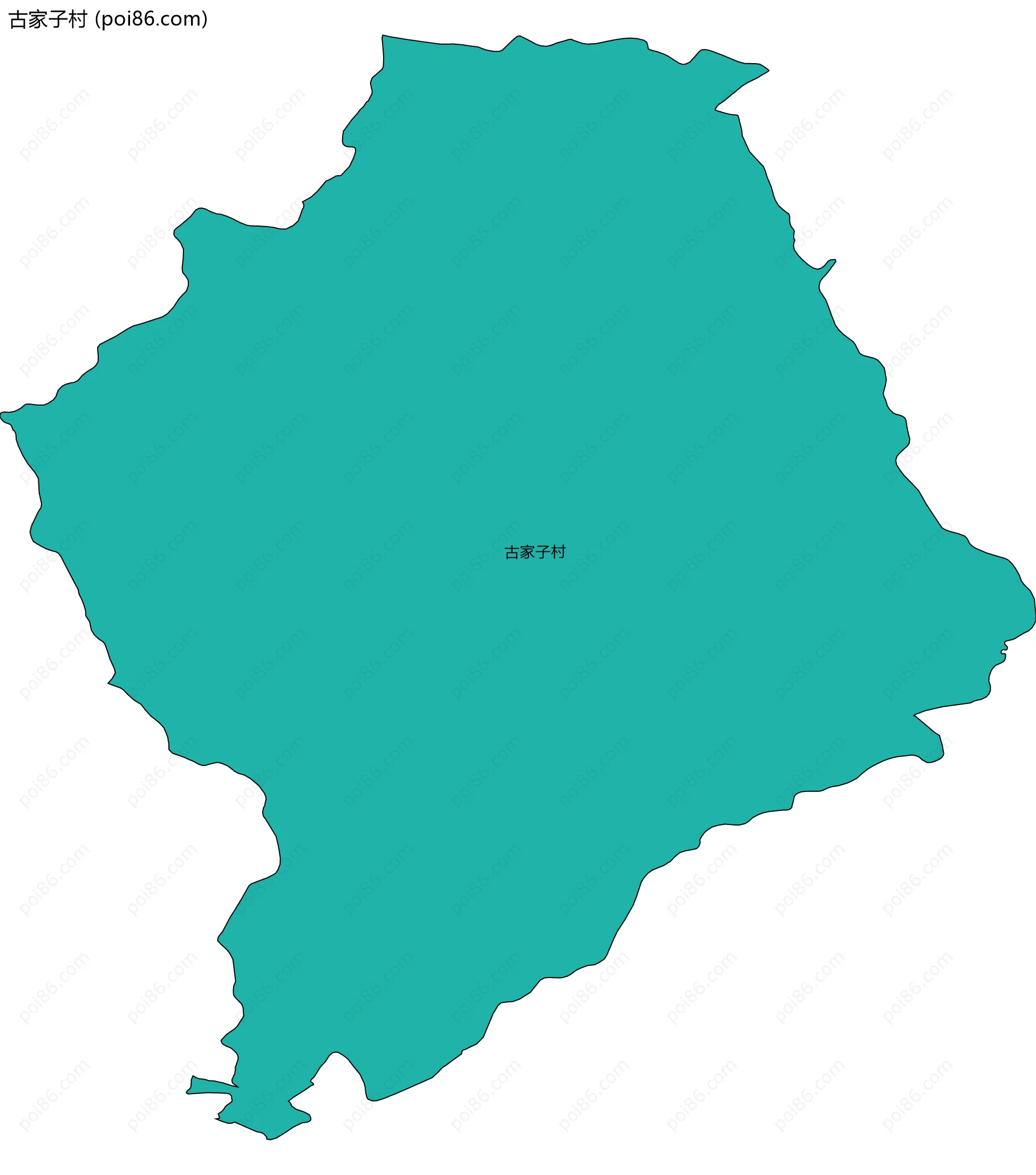 古家子村边界地图