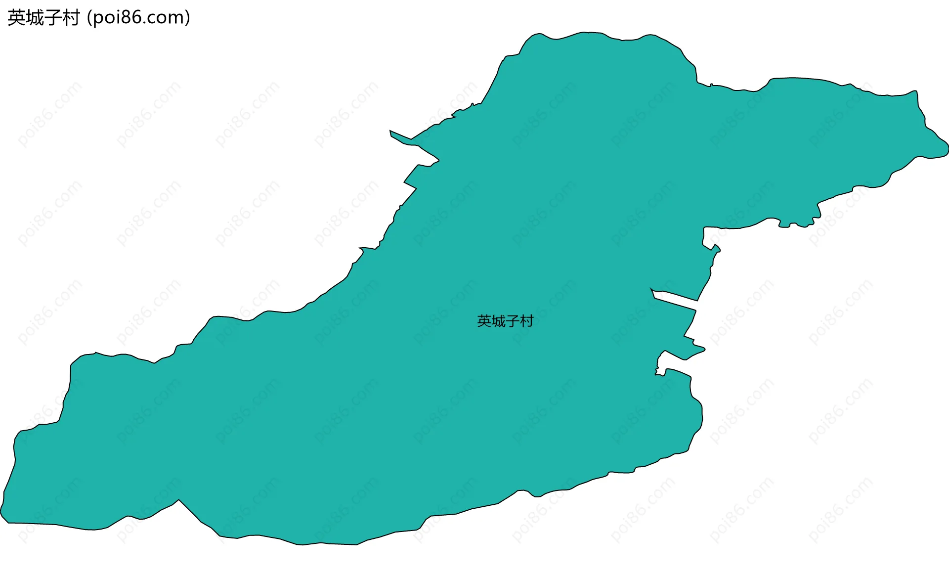 英城子村边界地图