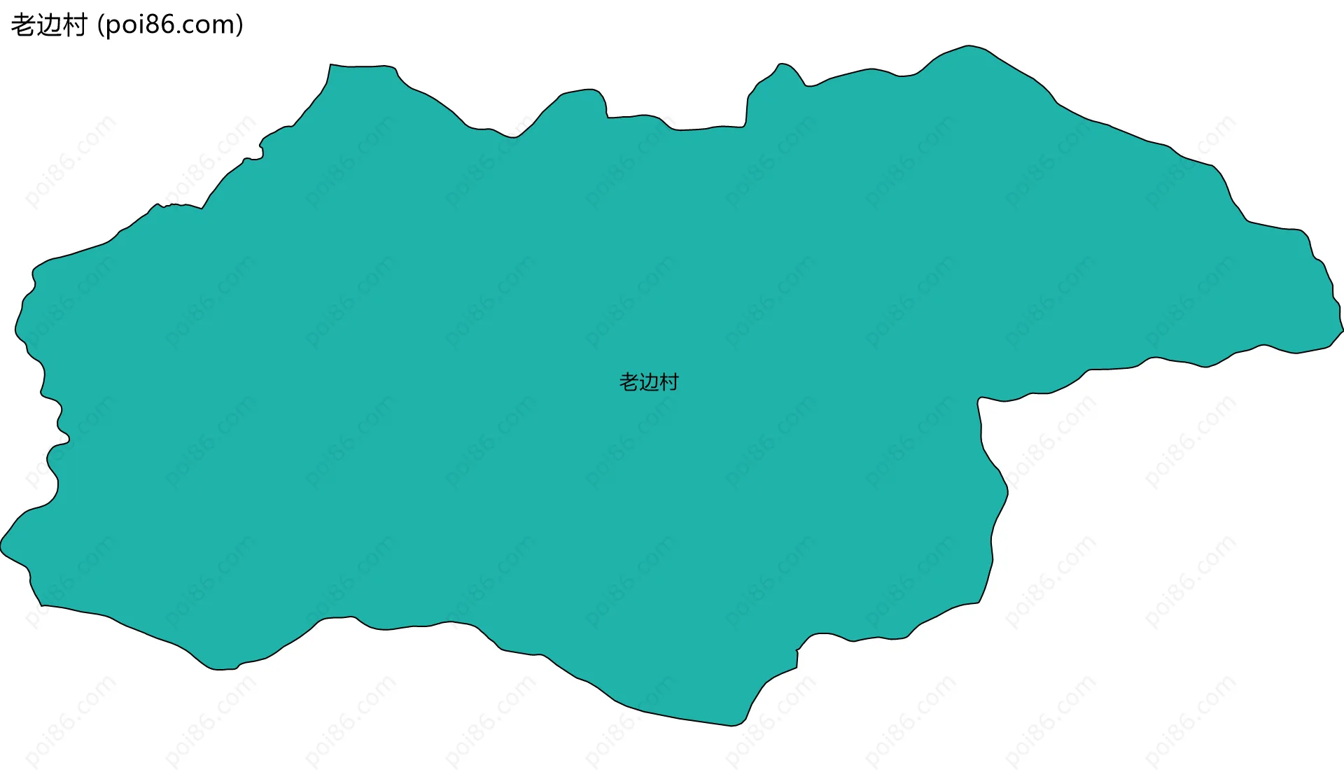老边村边界地图