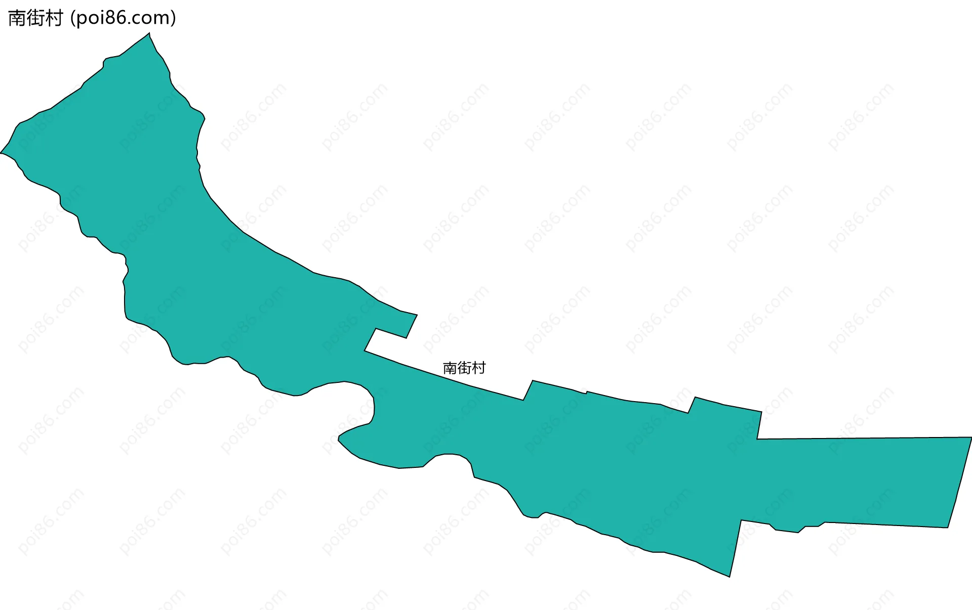 南街村边界地图