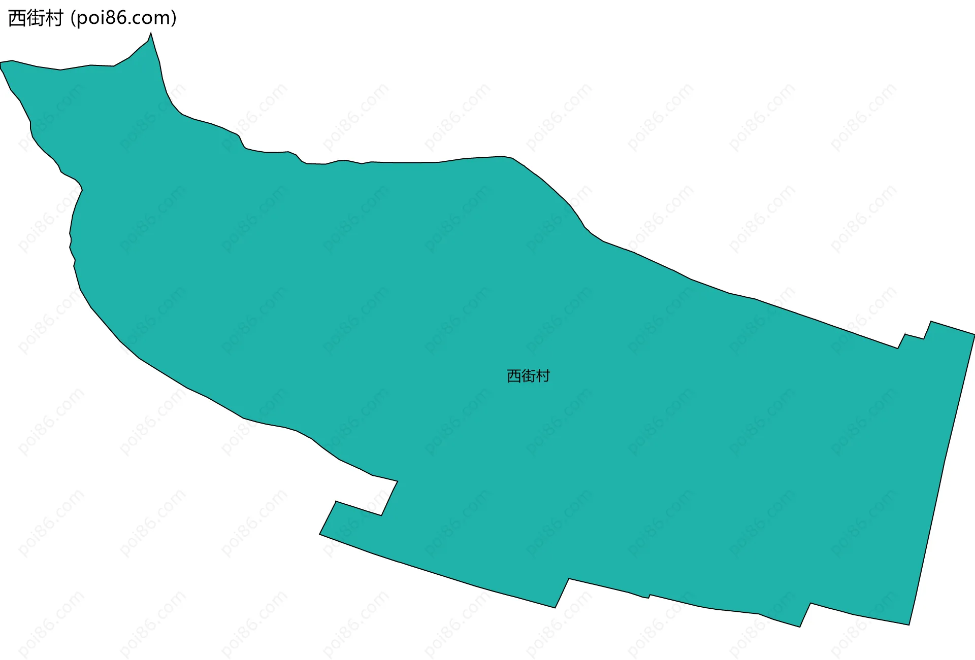 西街村边界地图