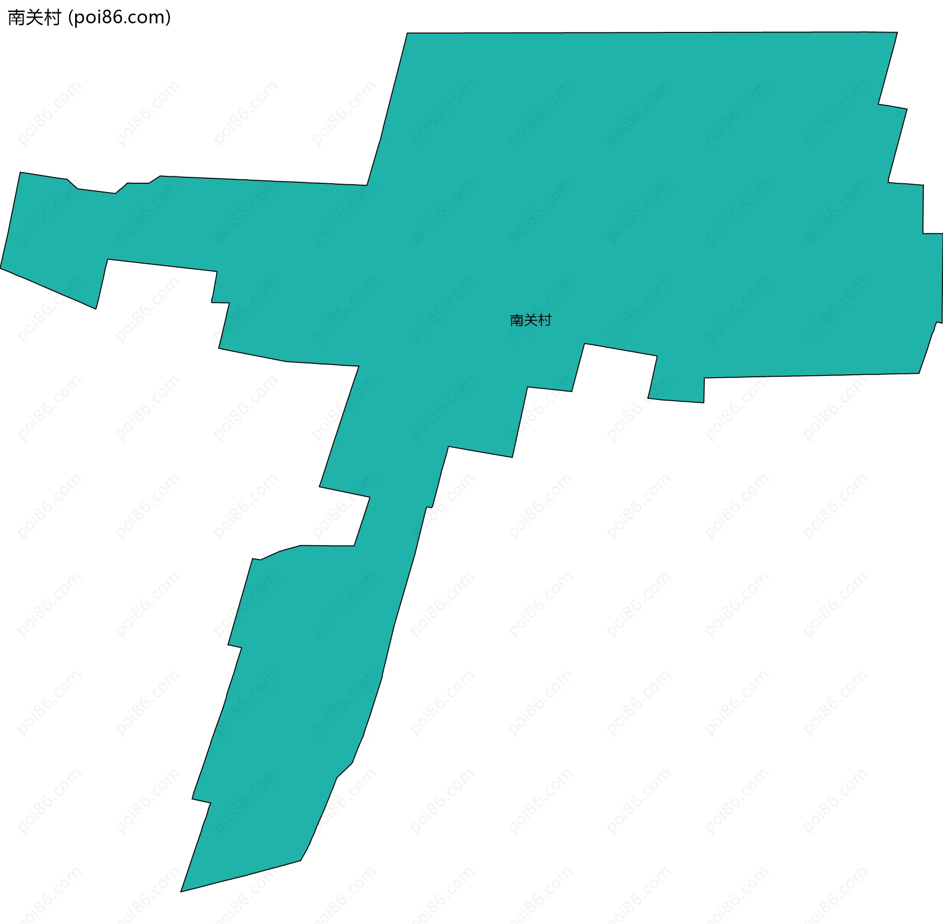 南关村边界地图
