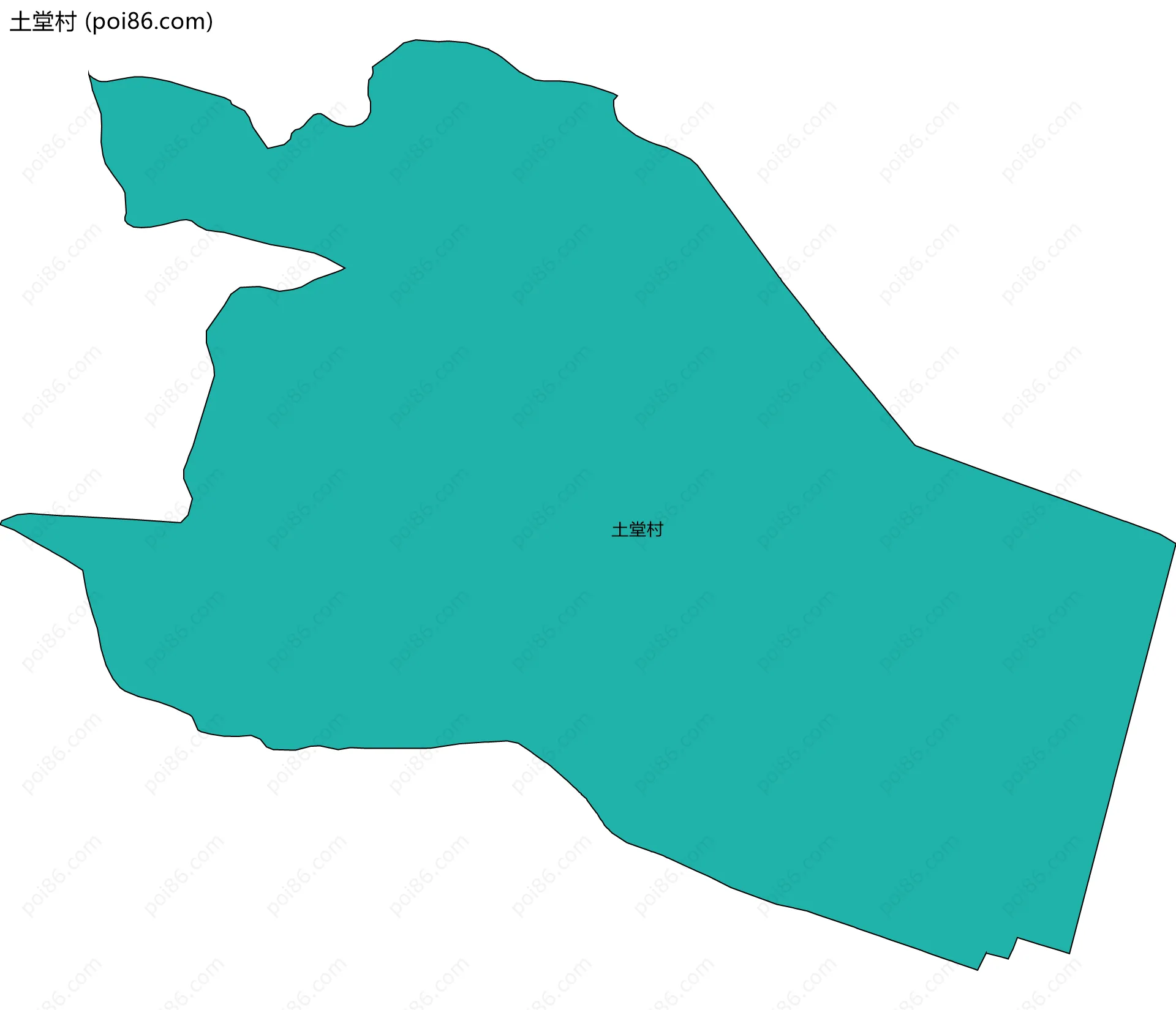 土堂村边界地图