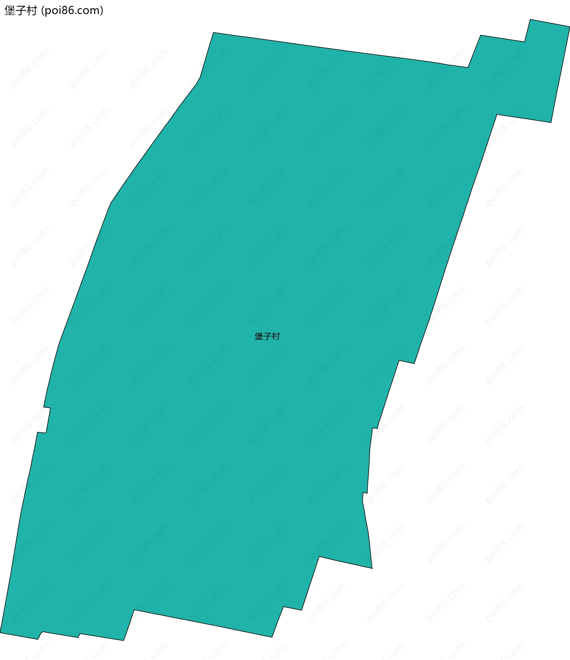 堡子村边界地图