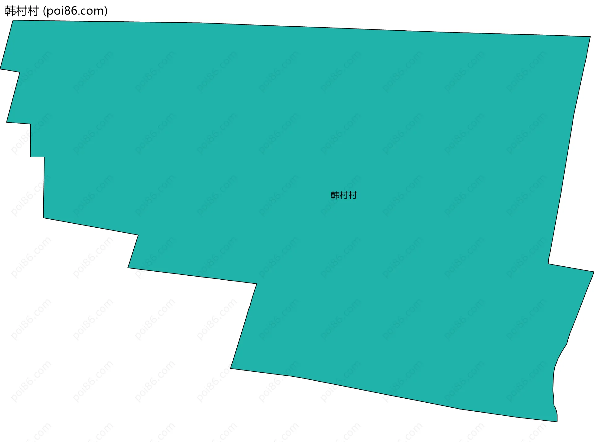 韩村村边界地图