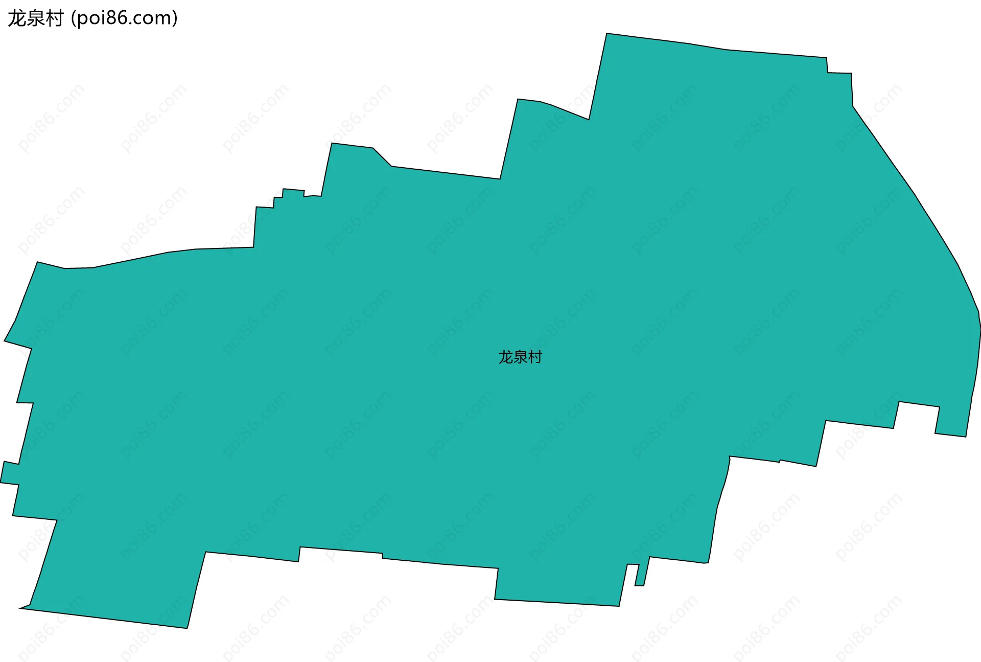 龙泉村边界地图