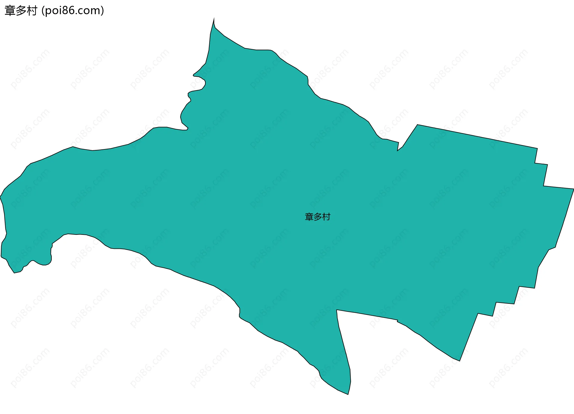 章多村边界地图