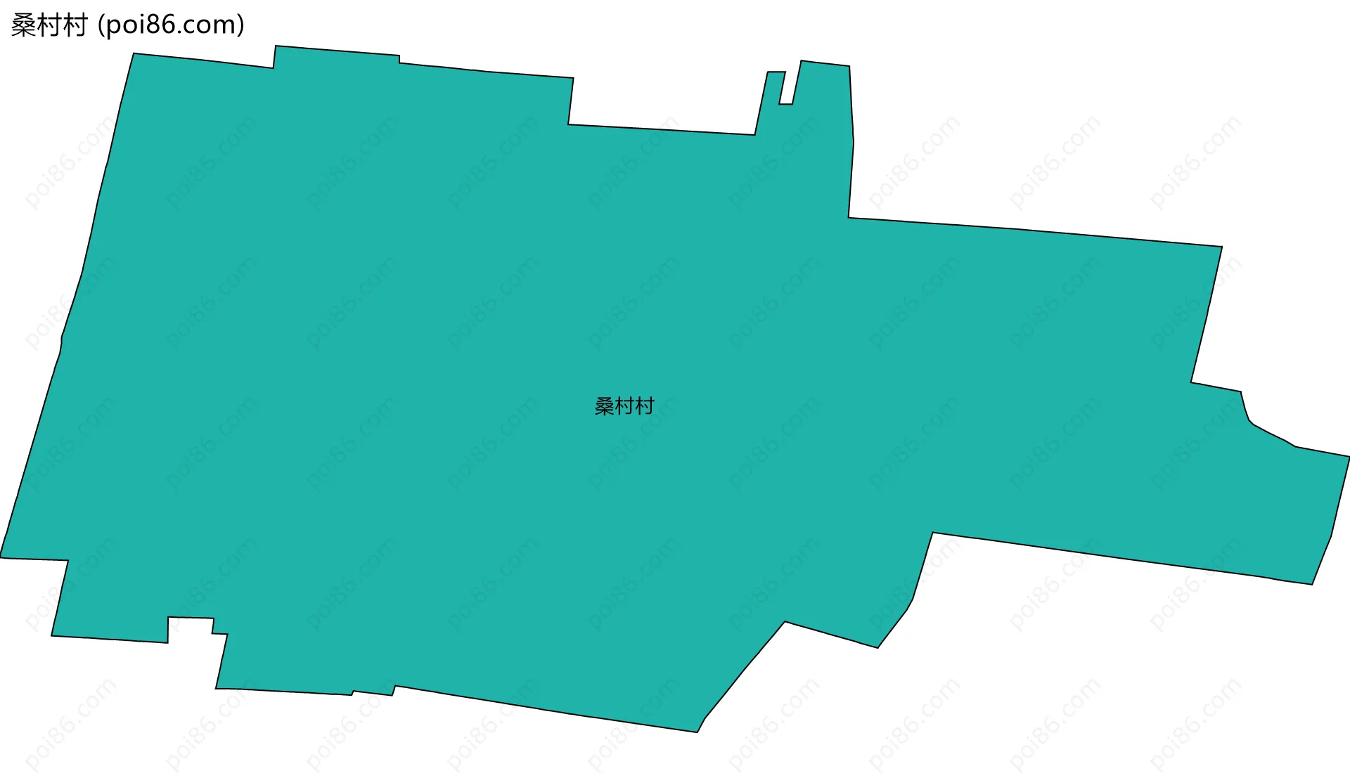 桑村村边界地图