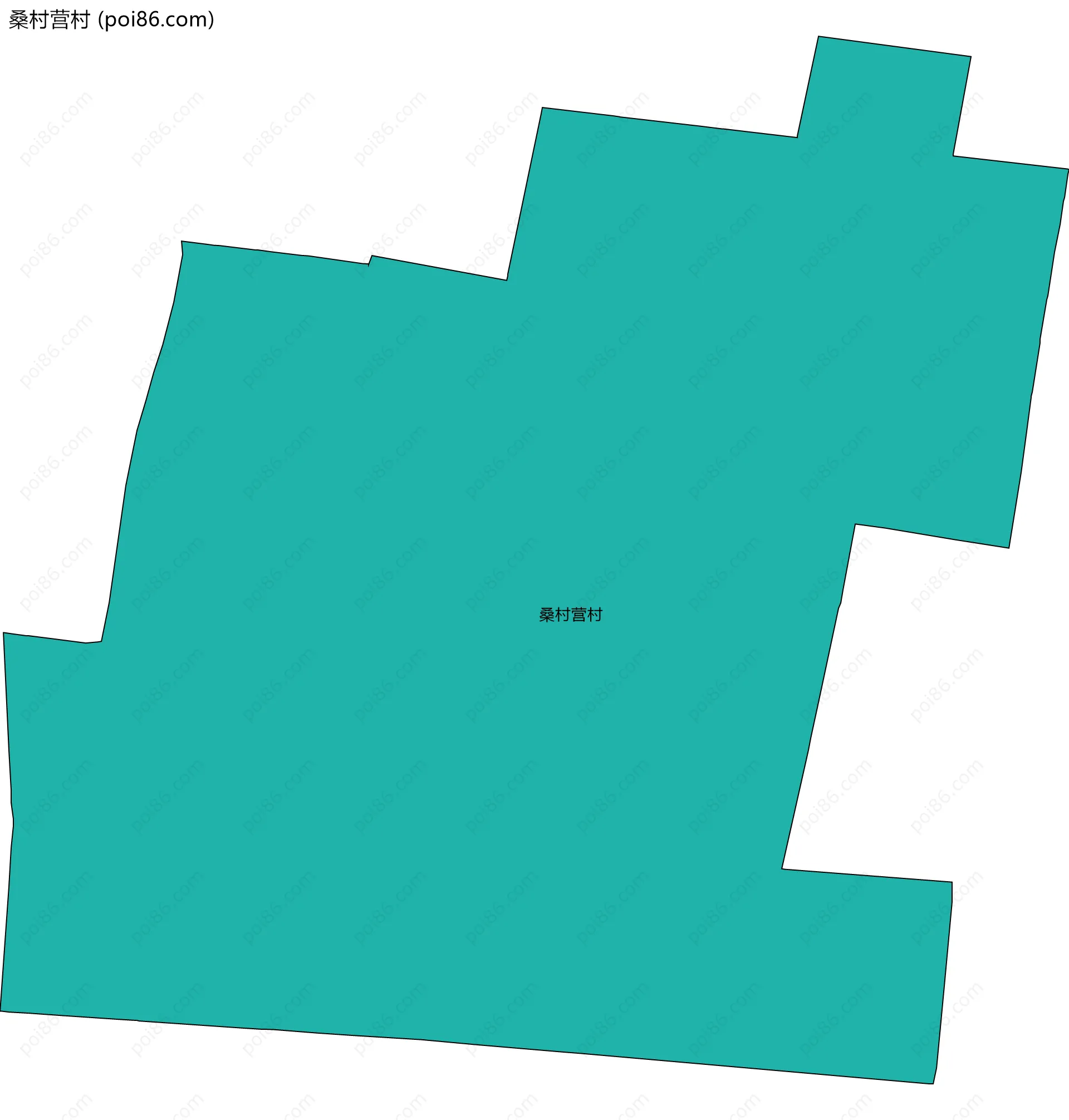 桑村营村边界地图